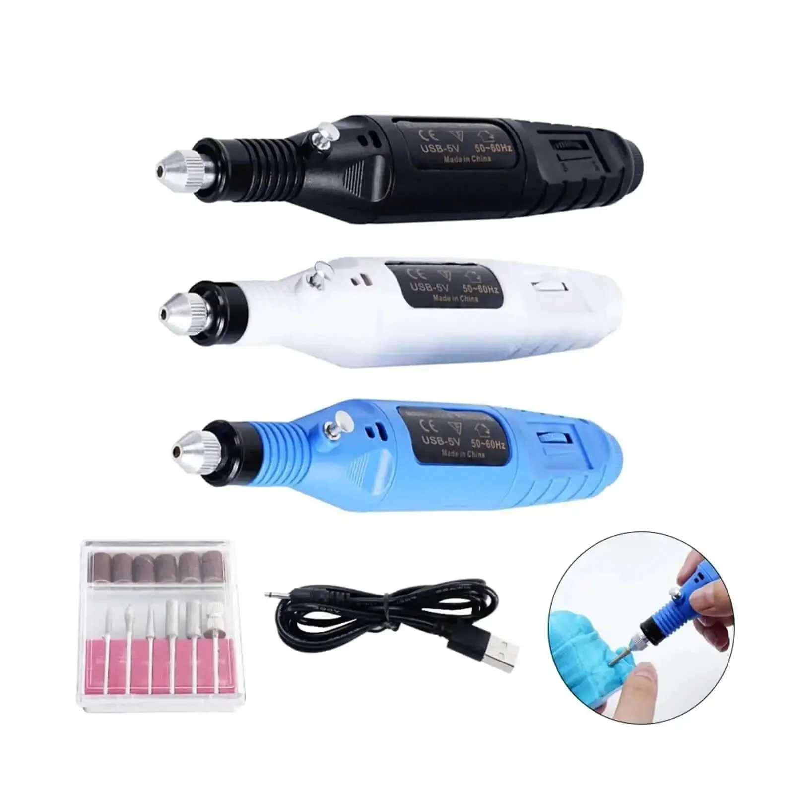 Electric Polisher Sander Kit For Polishing Deburring And Edge Trimming Of 3D Models And DIY Projects With 3D Printer Parts Black Durable Easy To Use Versatile Model Making Tool For Home And Workshop - Image 5