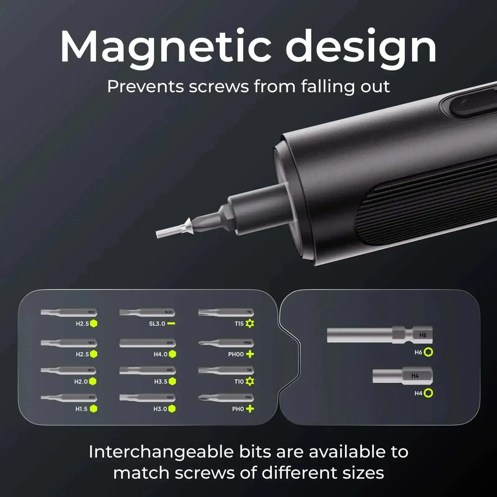 Electric Screwdriver Set With 33 Magnetic Bits And 3 Torque Settings, 300 RPM, 1500mAh Rechargeable Cordless Driver, LED Light, Compact DIY Tool Kit For 3D Printer Maintenance And PC Camera Setup - Image 3