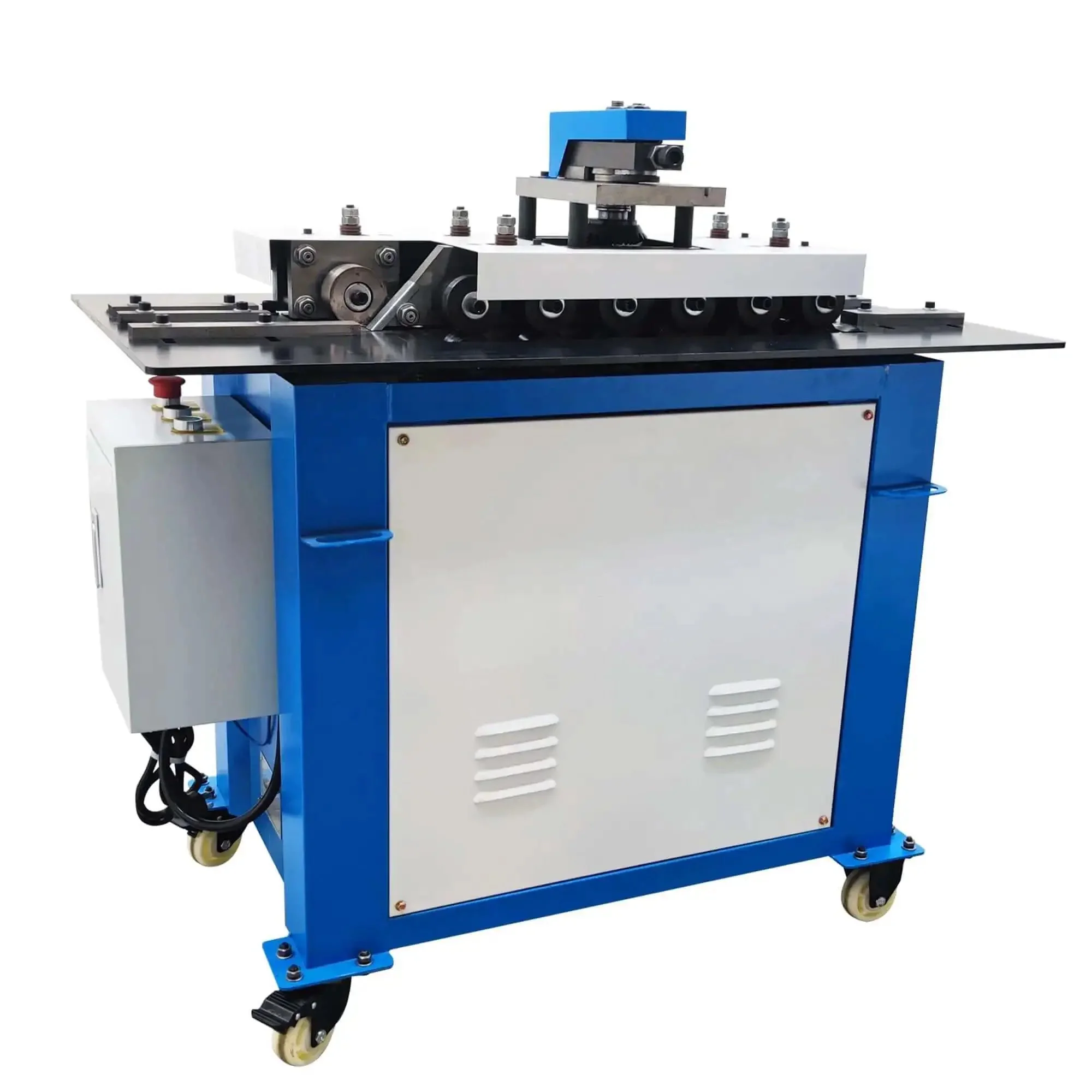 Electric Sheet Metal Seamer Pro Grade Multi Functional Seam Lock Forming Machine With 7 Shape Options For 1.2mm Iron Sheet 220V Heavy Duty Roll Forming Tool For Vent Ducts And Exhaust Piping