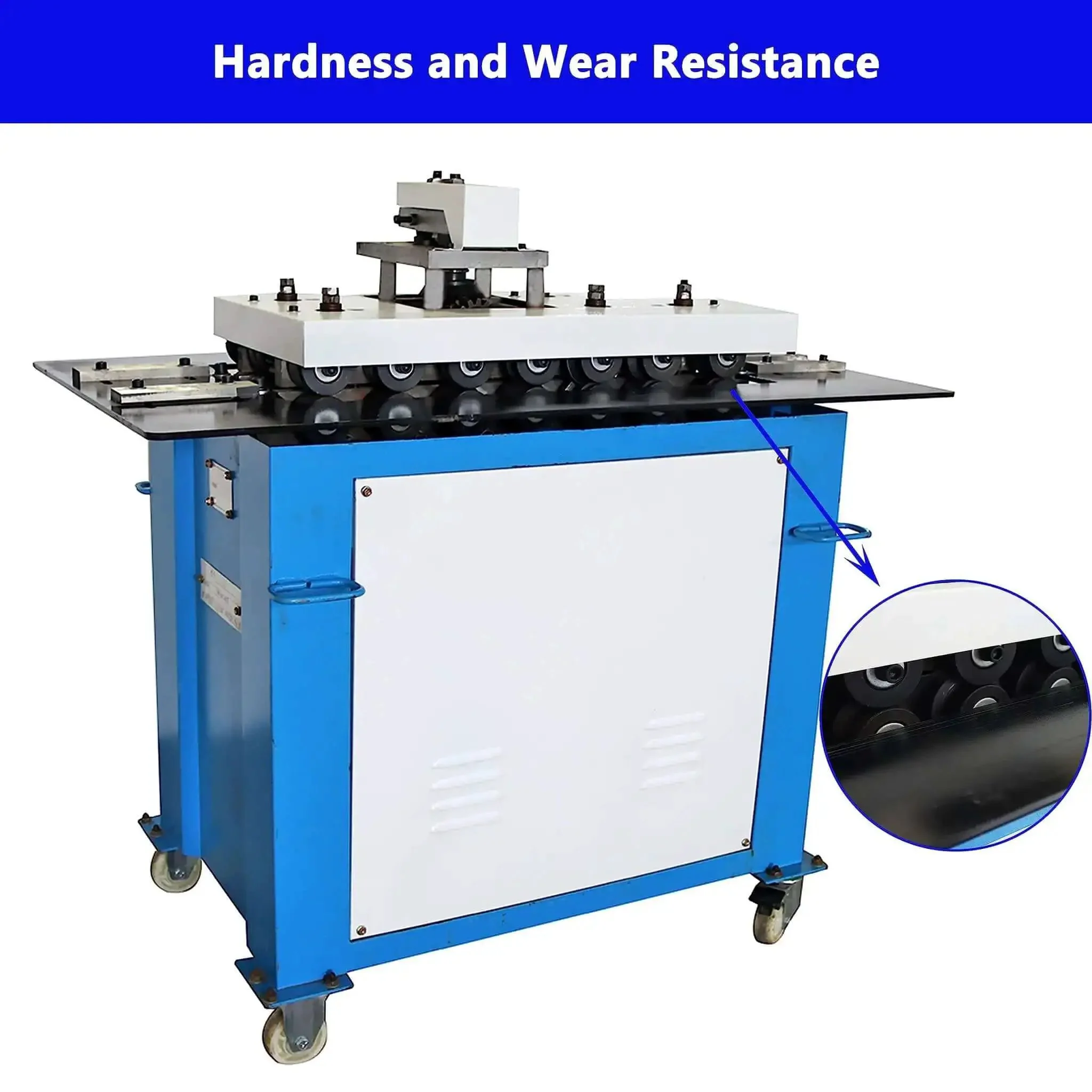 Electric Sheet Metal Seaming Machine For 0.02 To 0.05 Inch Thick Sheets 220V Pro Grade Beefed Up Seam Rolling Forming Tool With Alloy Steel Rollers For Curved Corners Z Bone Right Angles And Flush Joints - Image 6