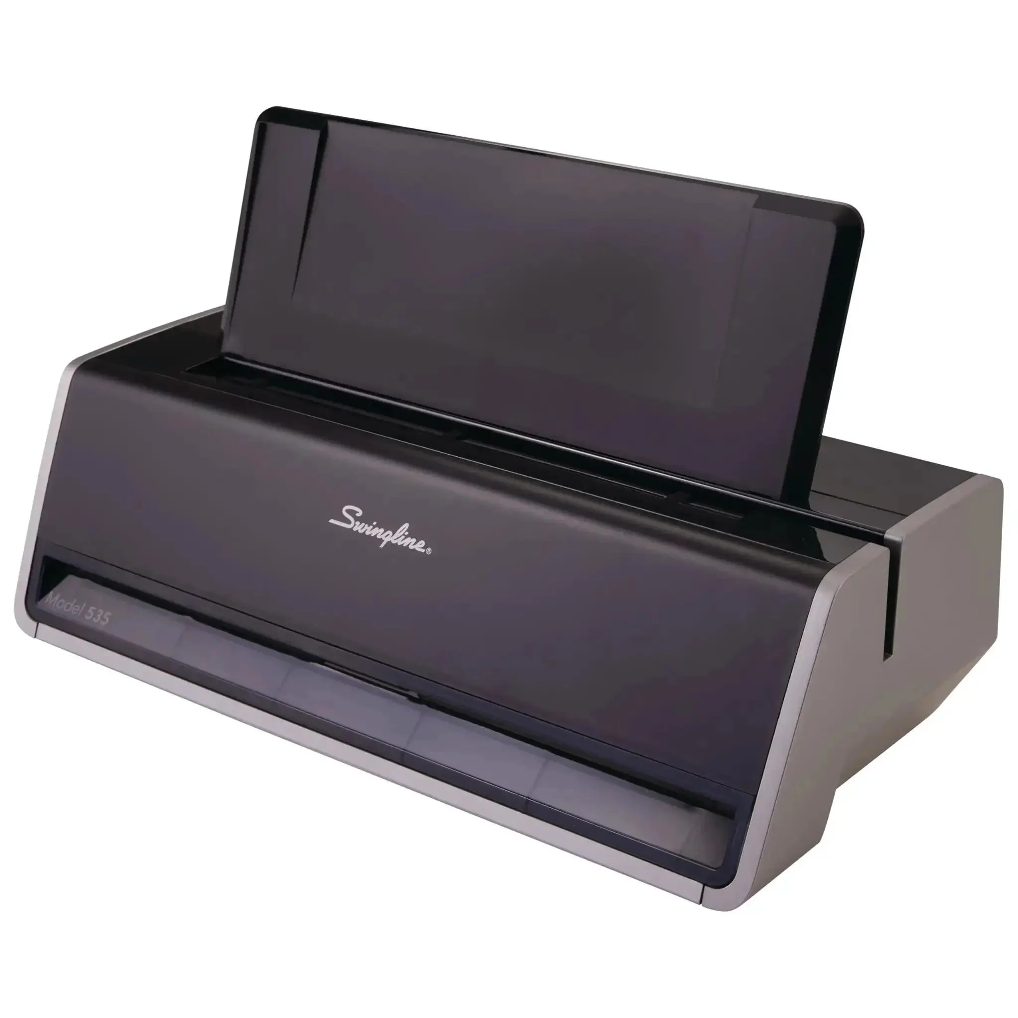 Electric Three Hole Punch For 28 Sheet Capacity With Auto Jam Reverse And Touch Screen Control Platinum Finish For Precise Nine Thirty Second Inch Holes And Three Ring Binder Compatibility - Image 2