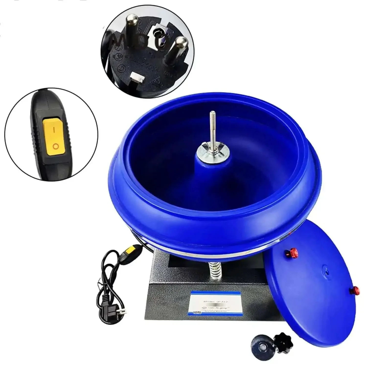 Electric Vibrating Polisher Kit For Metal Parts Pro Grade Rock Roller Tumbler With Heavy Duty Load Capacity Easy To Use Jewelry Polisher Equipment For Polishing Small Metal Parts - Image 8