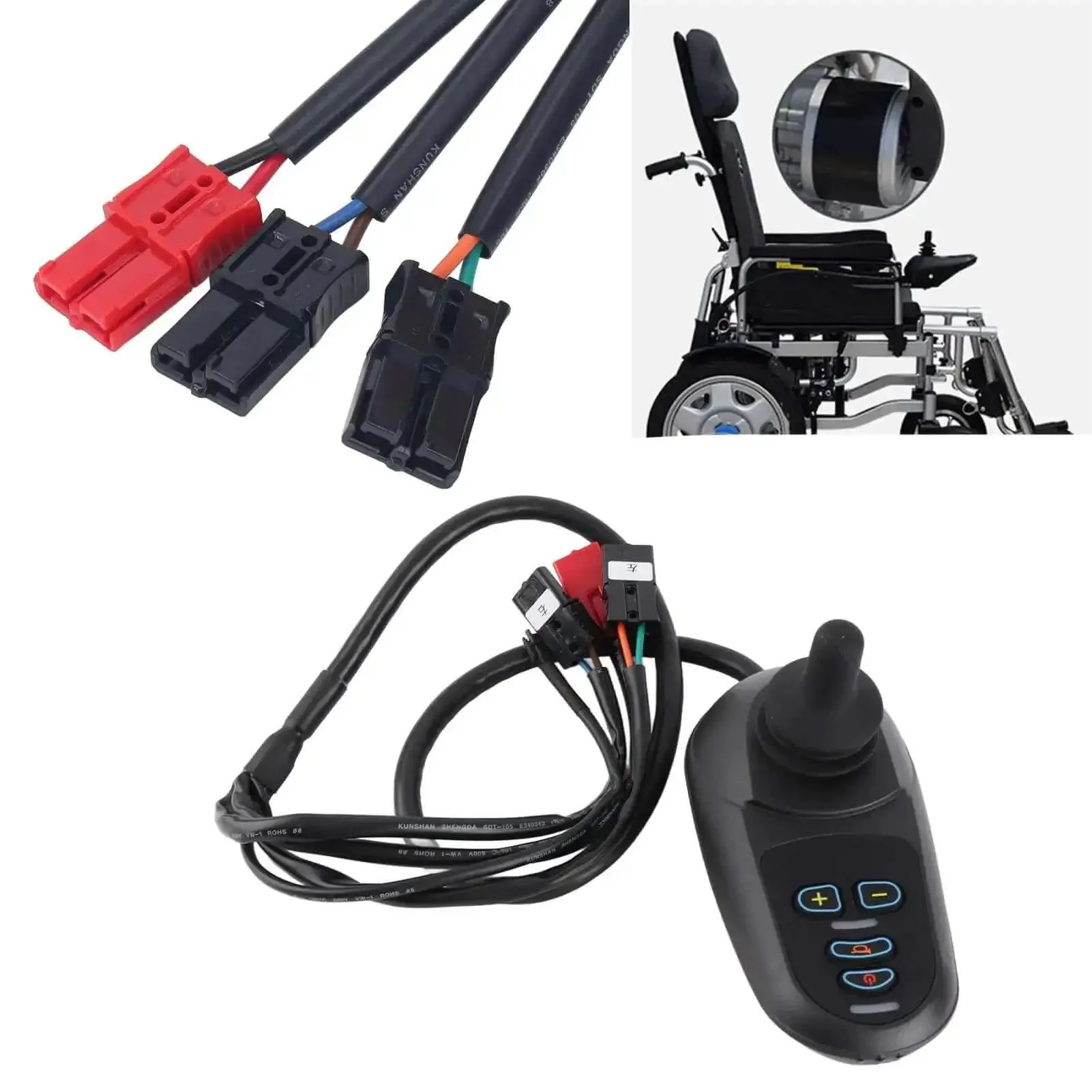 Electric Wheelchair Controller With Smooth Speed Change And Easy Install Works With Most Wheelchairs Stable Electromagnetic Brake System For Safe Parking And Anti Skid Stops Quick Replacement For Disabled Comfort On The Go - Image 6