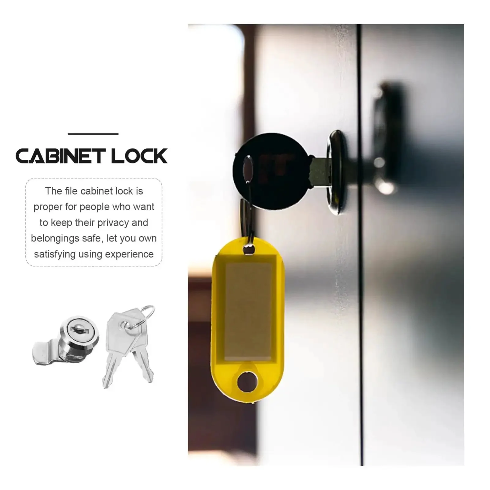 Electrical Panel Lock With Keys For Cabinets And Cash Registers, Keyed Alike Design For Fast Secure Access, Durable Stainless Steel Construction, Versatile Security Lock For Cabinets, Safes, And Industrial Applications - Image 4