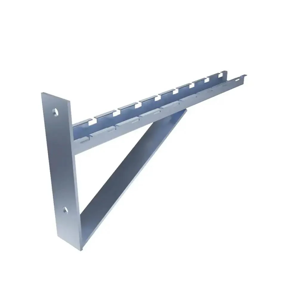 Electro Zinc Plated Triangle Wire Mesh Cable Tray Bracket Silver Steel Wall Mount 400mm 2 Pack Heavy Duty Easy Install Plug And Play Friendly Durable Corrosion Resistant Bracket For Office Data Center And Industrial Wiring - Image 2