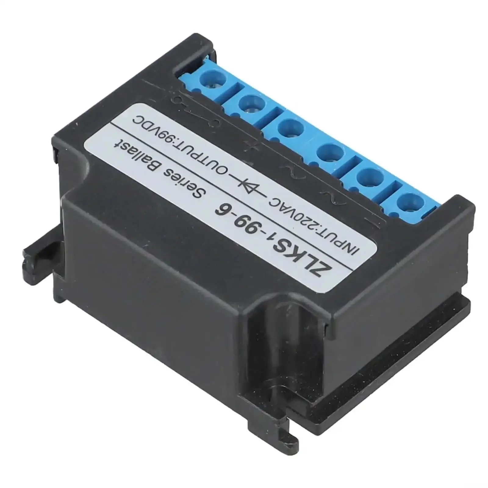 Electromagnetic Brake Rectifier For ZLKS1 Motor Module Dual Voltage DC Conversion For Industrial Brakes And Clutches Type A 99V DC Output Or Type B 170V DC Output From 380V AC Input Compact Black Plastic Housing Measures 60 Millimeter By 40 Millimeter By - Image 2