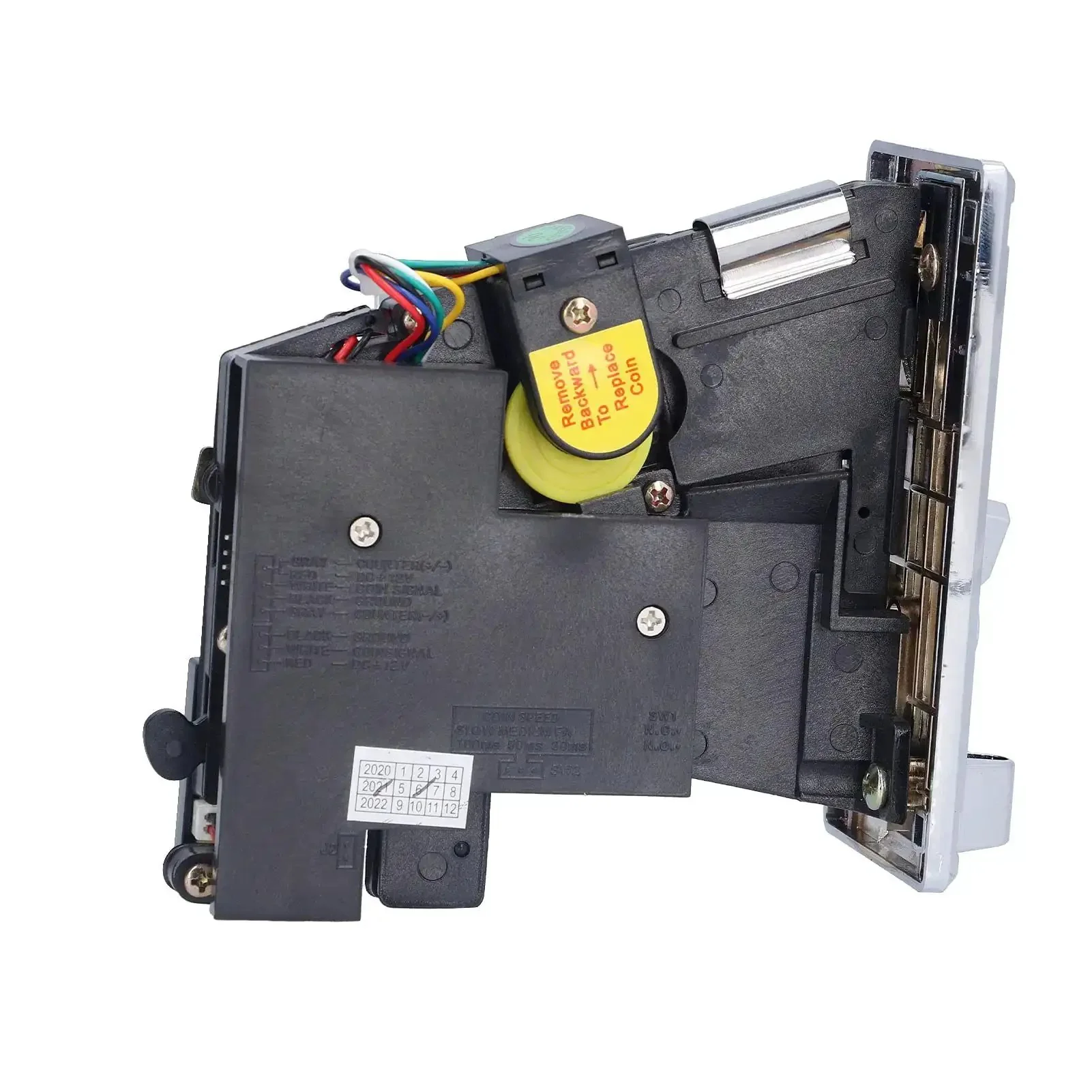 Electronic Coin Acceptor Module For Arcade Vending And Slot Machines, Plug And Play Table Mount Install, Three Anti Fishing Eye Sensors For Accurate Coin Validation, High Accuracy By Diameter, Thickness And Material, Durable Validator Selector - Image 2
