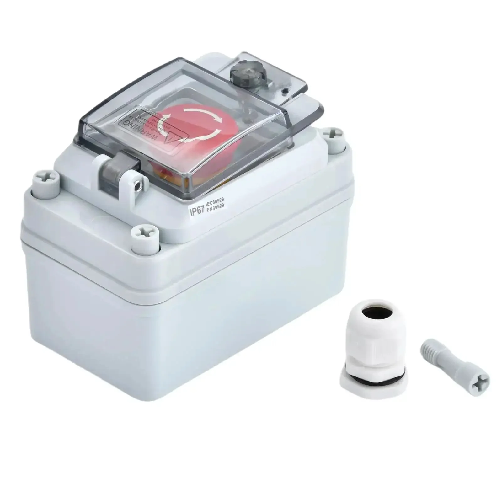 Emergency Stop Button Box 660V 10A Waterproof Outdoor Safety Switch For Industrial Use Rugged E Stop Push Button Box IP67 Weatherproof Enclosure With Dustproof And Impact Resistant Shell - Image 5