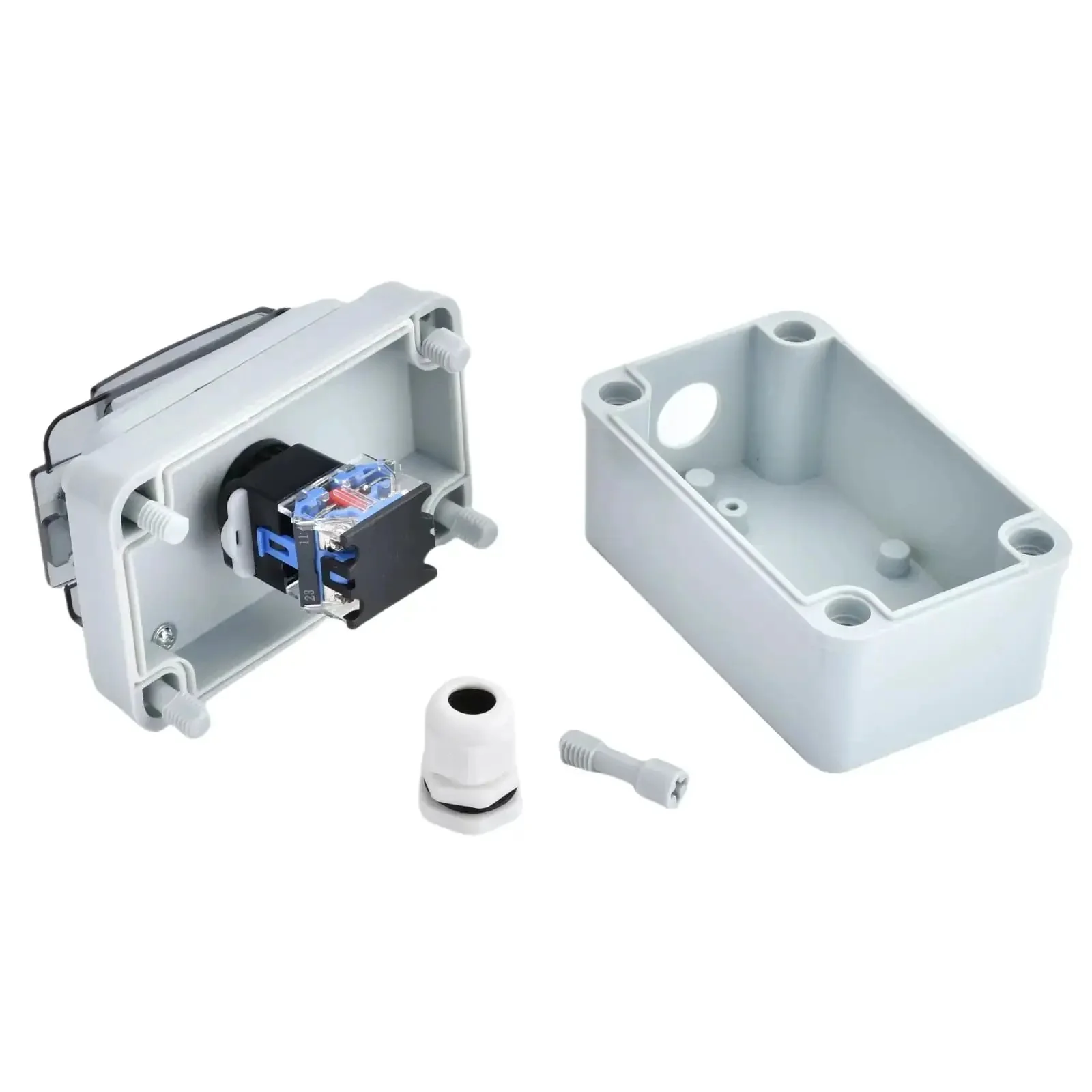 Emergency Stop Button Box 660V 10A Waterproof Outdoor Safety Switch For Industrial Use Rugged E Stop Push Button Box IP67 Weatherproof Enclosure With Dustproof And Impact Resistant Shell - Image 6