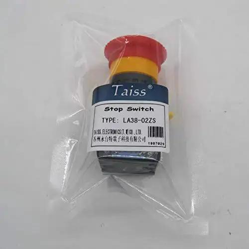 Emergency Stop Push Button Switch 22mm 2NC Red Mushroom Stop Button Box 10A 440V Industrial Safety Switch With 4 Terminals 6KV Uimp Heavy Duty Stop Control Station - Image 2