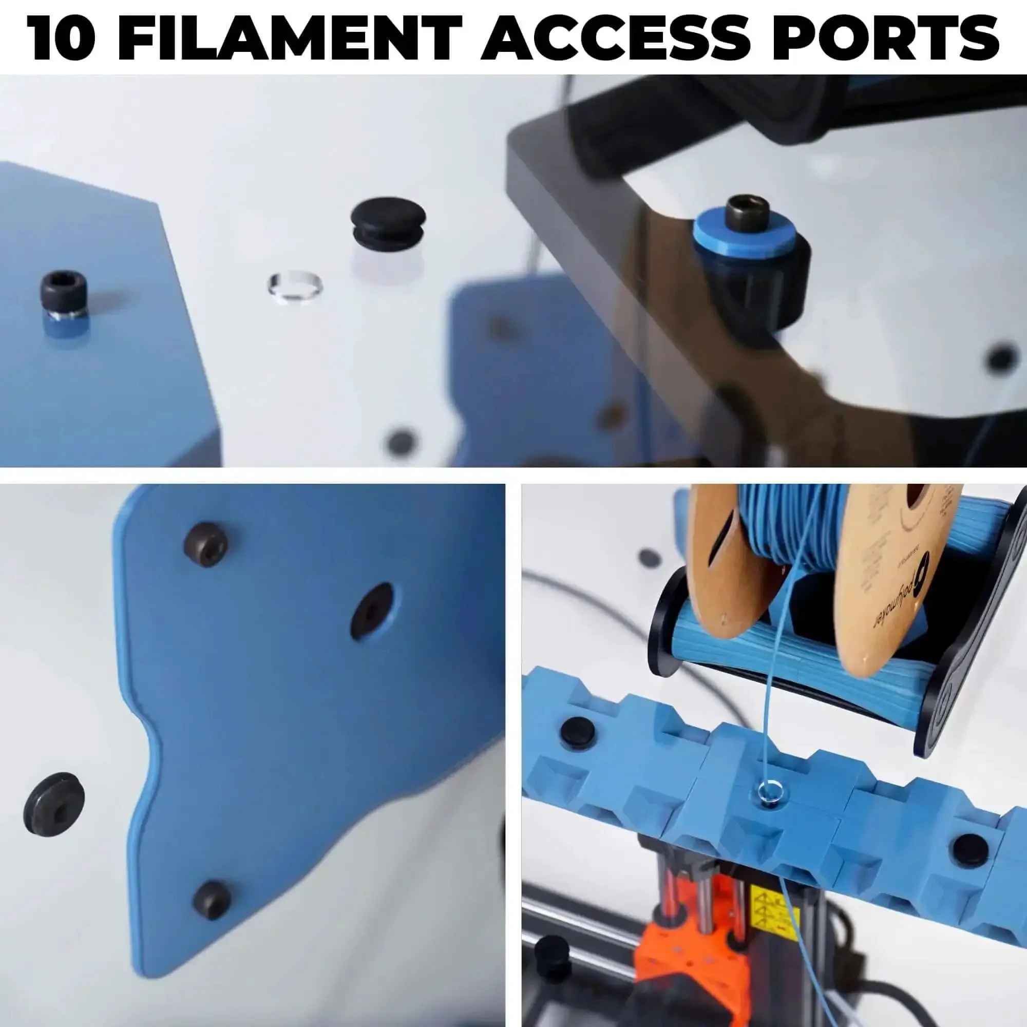 Enclosure Kit With LED Light For 3D Printers Made To Fit Bambu Lab A1 Mini Prusa MK4 Mini And Ikea Lack Table Includes Twenty Plus Accessory Prints Plug And Play Setup Printed Parts Not Included - Image 2