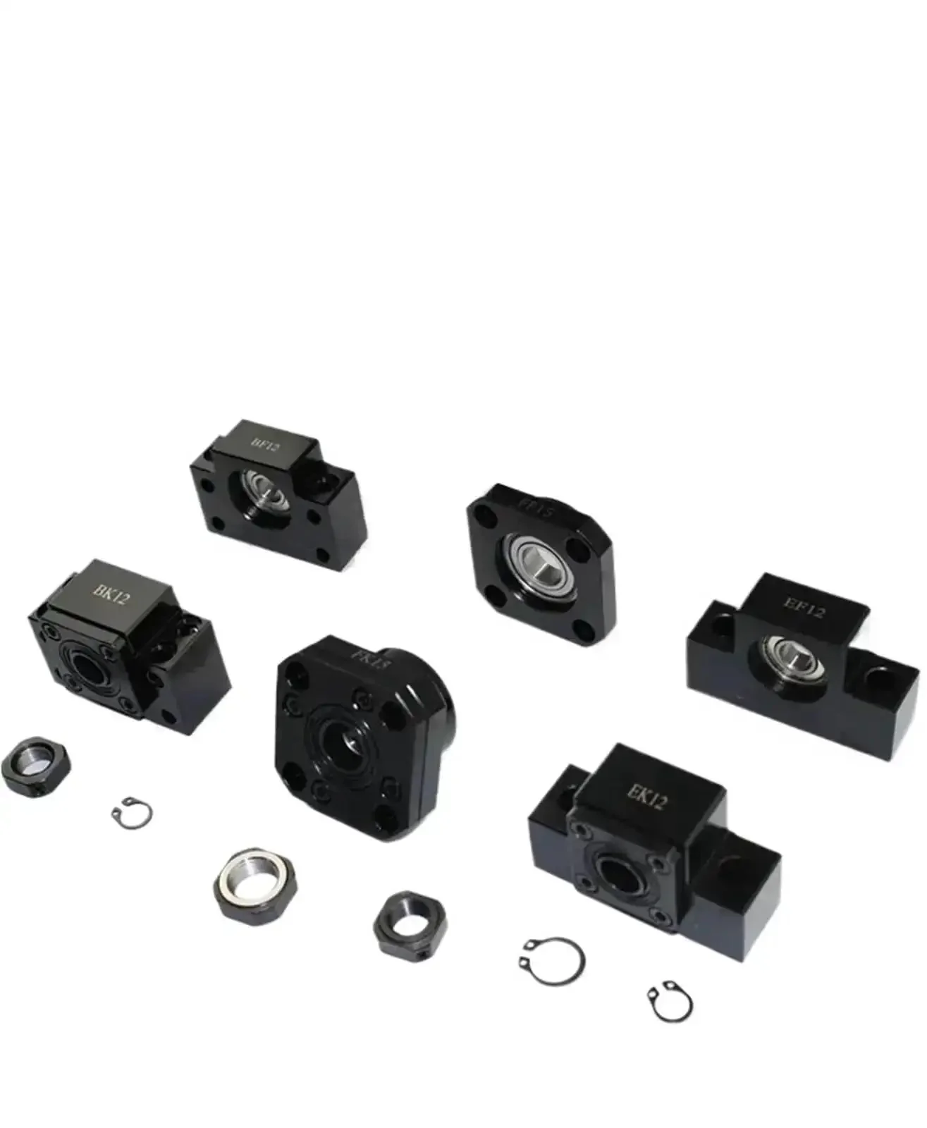 End Support Bearing For Miniature Ball Screw Nut Housing Fits SFK0802 SFK1002 SFK0601 C5 FKFF10 Pro Grade High Precision CNC And 3D Printer Upgrade Durable Bearing Assembly For Reliable Linear Motion - Image 4