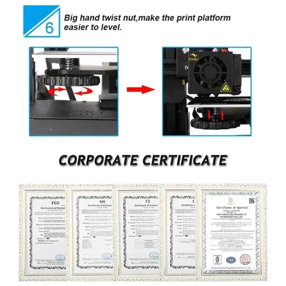 Ender 3 3D Printer With Resume Printing Function Fully Open Source For DIY Makers No-Fuss Setup And Solid Print Quality Build Volume 8.66 By 8.66 By 9.84 Inches Ideal Starter Machine For Students And Hobbyists - Image 5