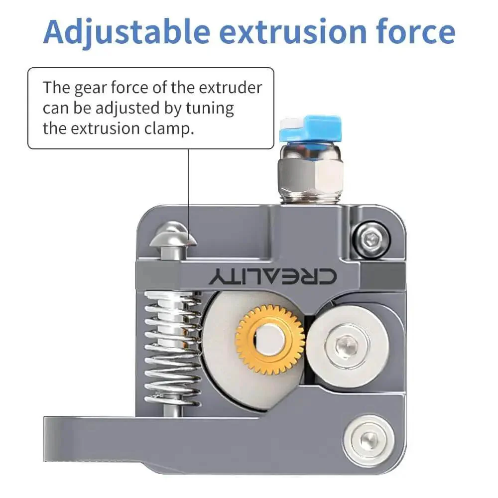 Ender 3 Extruder Upgrade Metal Drive Feeder For 3D Printer Parts Gray Aluminum Built Tough, Fits Ender 3 Pro, 3S, V2, 3 Max And CR-10 Series 1.75mm Filament Extruder - Image 6