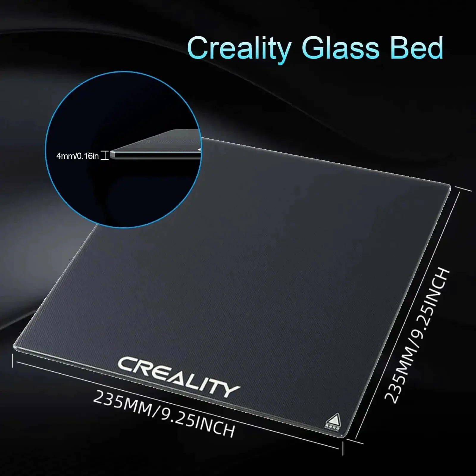 Ender 3 Glass Bed Upgrade Tempered Glass Plate Build Surface 235x235x4mm For Ender 3 Pro 3 V2 S1 And Ender 5 Pro 3D Printer Smoother First Layer With Strong Adhesion And Flat Build Surface That Sticks - Image 6