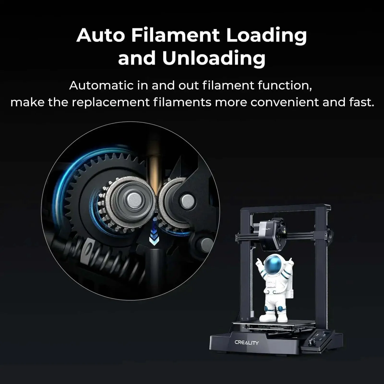 Ender 3 V3 SE 3D Printer With Sprite Direct Extruder Auto Leveling CR Touch Dual Z Axis Auto Filament Loading Upgraded Ender 3 High Speed Printing Up To 250 Millimeters Per Second And 8.66x8.66x9.84 Inch Print Size - Image 3