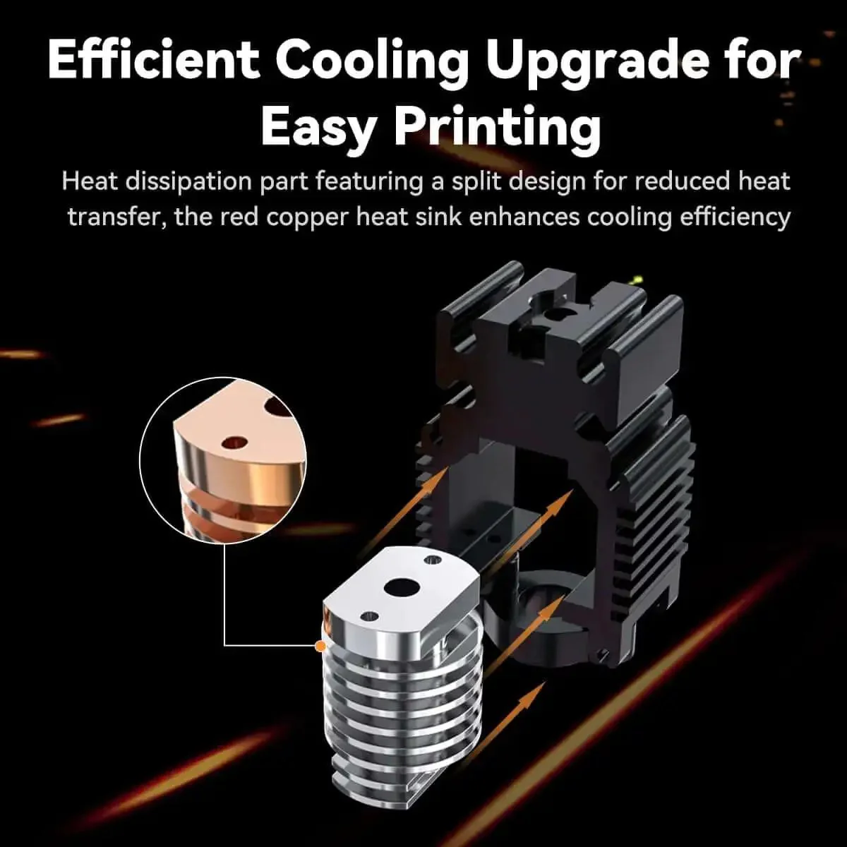 Ender 3 V3 SE KE Hotend Upgrade Kit With Ceramic Heating Block And Quick Swap Nozzle For 300C High Temperature Printing And 600 Millimeters Per Second High Speed For Ender 3 V3 SE And KE - Image 4