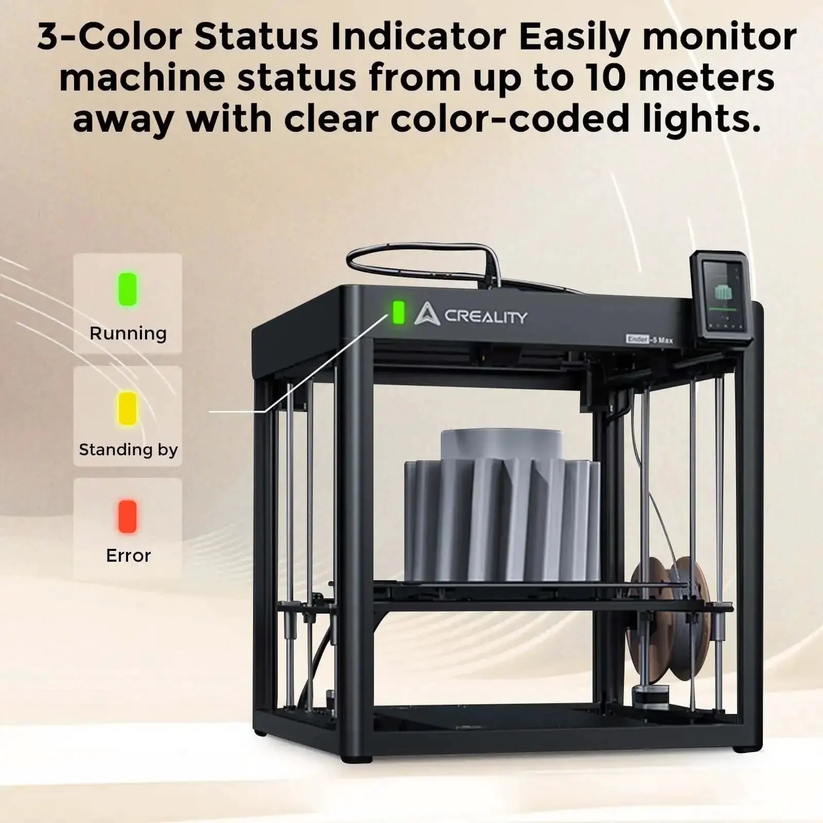 Ender-5 Max 3D Printer With Massive 400x400x400mm Build Volume, Crazy Fast 700mm Per Second Printing, 36-Point Auto Leveling, LAN Multi-Device Control, Professional FDM 3D Printing For Serious Makers And Pros - Image 6