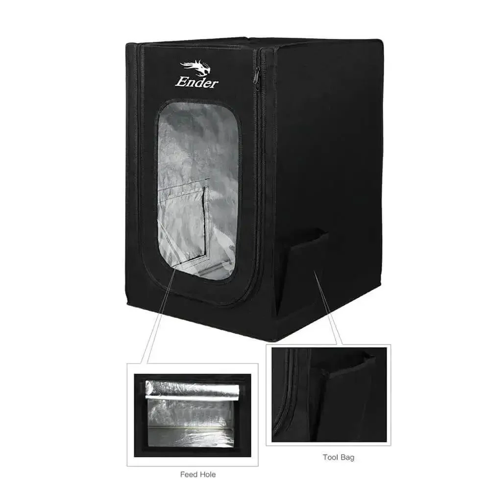 Ender Series 3D Printer Enclosure Fireproof and Dustproof With Quick Install Easy Setup Folding Storage and Tool Pockets Fits Ender 3 V2 Ender 3 Pro Ender 3 Neo Ender 3 Compatibility With Anycubic Elegoo Printers - Image 7