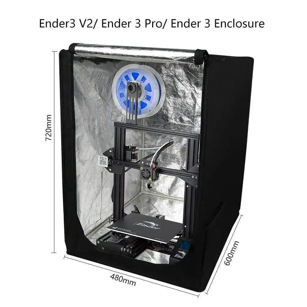 Ender Series 3D Printer Enclosure Fireproof and Dustproof With Quick Install Easy Setup Folding Storage and Tool Pockets Fits Ender 3 V2 Ender 3 Pro Ender 3 Neo Ender 3 Compatibility With Anycubic Elegoo Printers - Image 8