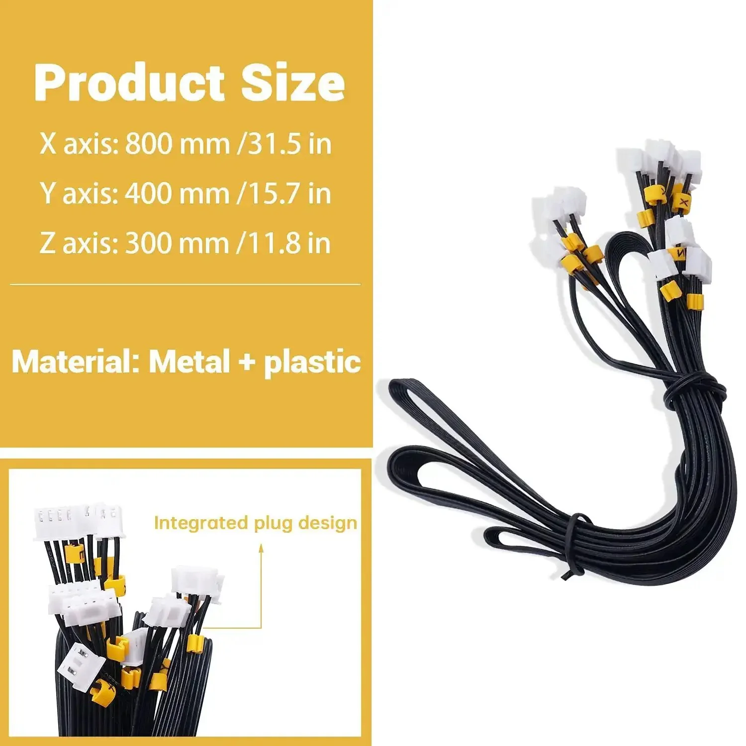Endstop Limit Switch Accessory Kit For 3D Printers With X Y Z Axis Cables Includes Three Switches And Plug In Cables For Ender 3 Pro 3X CR 10 10S M F 021 XYZ - Image 3