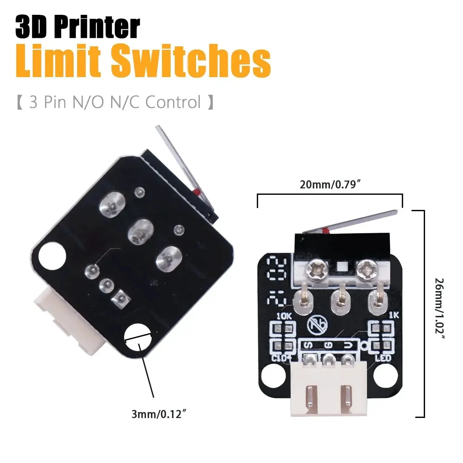 Endstop Limit Switch Accessory Kit For 3D Printers With X Y Z Axis Cables Includes Three Switches And Plug In Cables For Ender 3 Pro 3X CR 10 10S M F 021 XYZ - Image 6