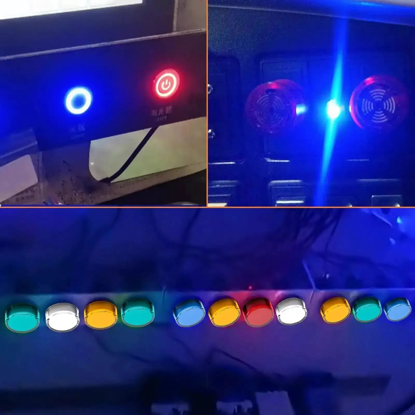 Energy Saving Indicator Lights Set For 12V, 24V And 110V Systems, 20 mA, 22 mm Mounting Hole, Red And Green High Brightness LEDs, Ideal For Power, Telecom, Machinery, Motors And Home Appliances, 10 Pcs - Image 2