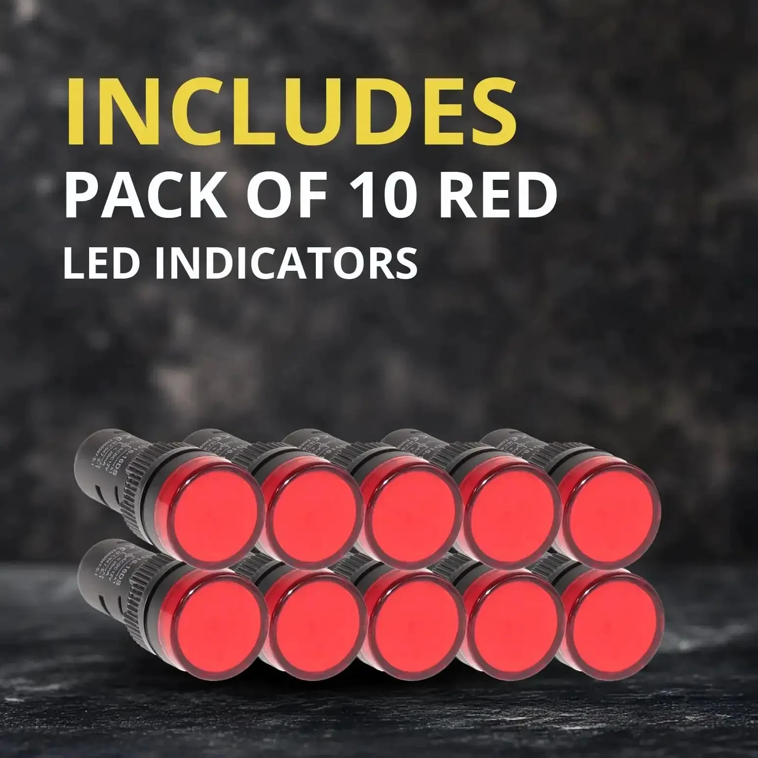 Energy Saving LED Indicator Light 110V AC DC 20mA Red Panel Mount For Industrial Equipment Machinery Distribution Boxes And Home Appliances 16mm Mounting Hole Easy Install - Image 7