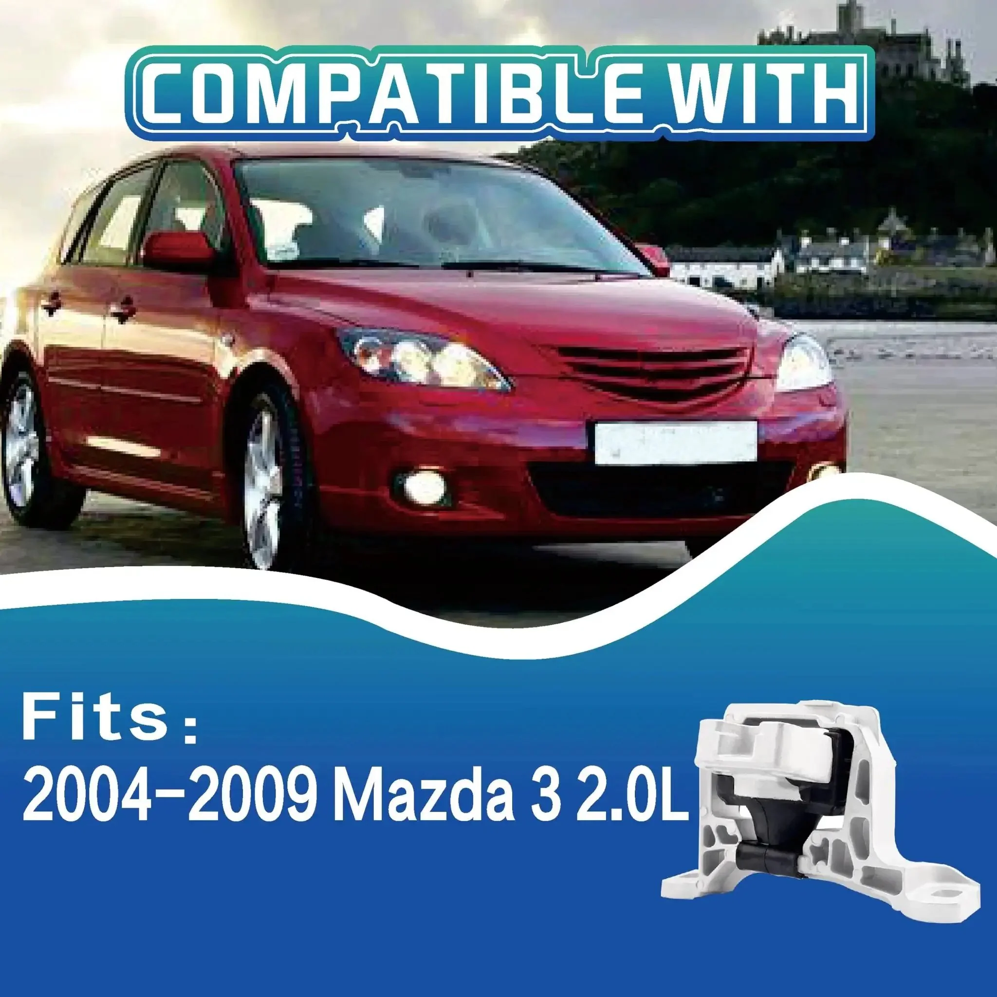 Engine Motor And Transmission Mount For 2012 2018 Focus 2.0L Replace OE A5646 AV6Z6038A Set Of 1 Heavy Duty Bolt On Mounts For Quieter Smoother Shifts And Vibration Control Durable High Quality Parts - Image 6