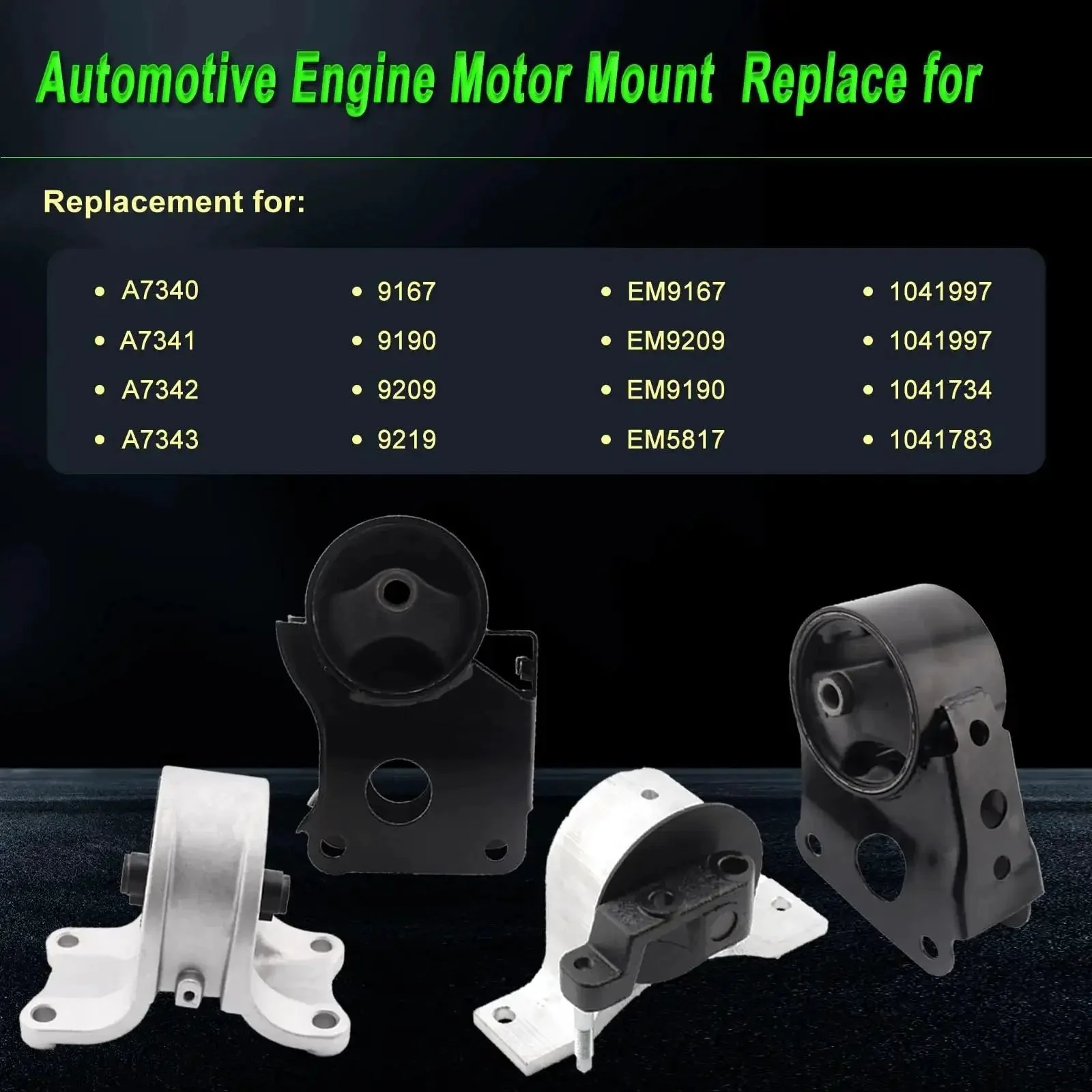 Engine Motor Mount Kit For 2002 2003 2004 2005 2006 Nissan Altima 2.5L Replacement A7340 A7341 A7342 A7343 Set Of 4 Plug And Play Front Rear Left And Right Mounts With Durable Rubber Bushings - Image 7