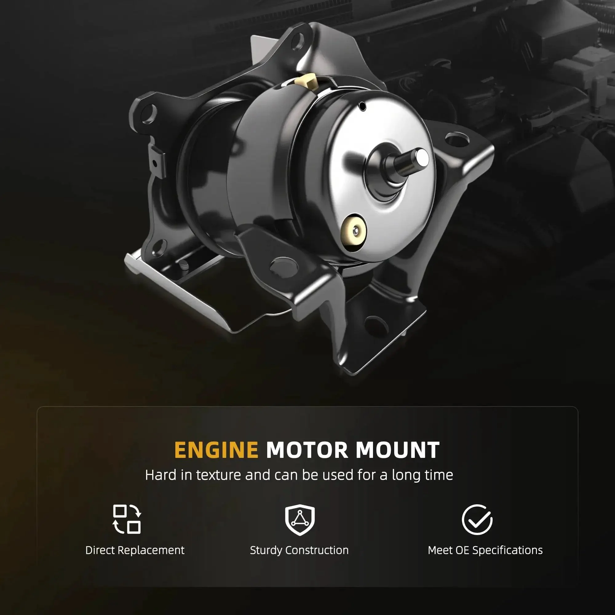 Engine Motor Mount Set Fits Escalade ESV 2015 to 2019 Silverado 1500 2014 to 2018 Yukon 2015 to 2019 Yukon XL 2015 to 2019 Suburban 2015 to 2019 Tahoe 2015 to 2019 4.3L 5.3L 6.2L V8 OE A5739 A5738 Heavy Duty Mounts - Image 5