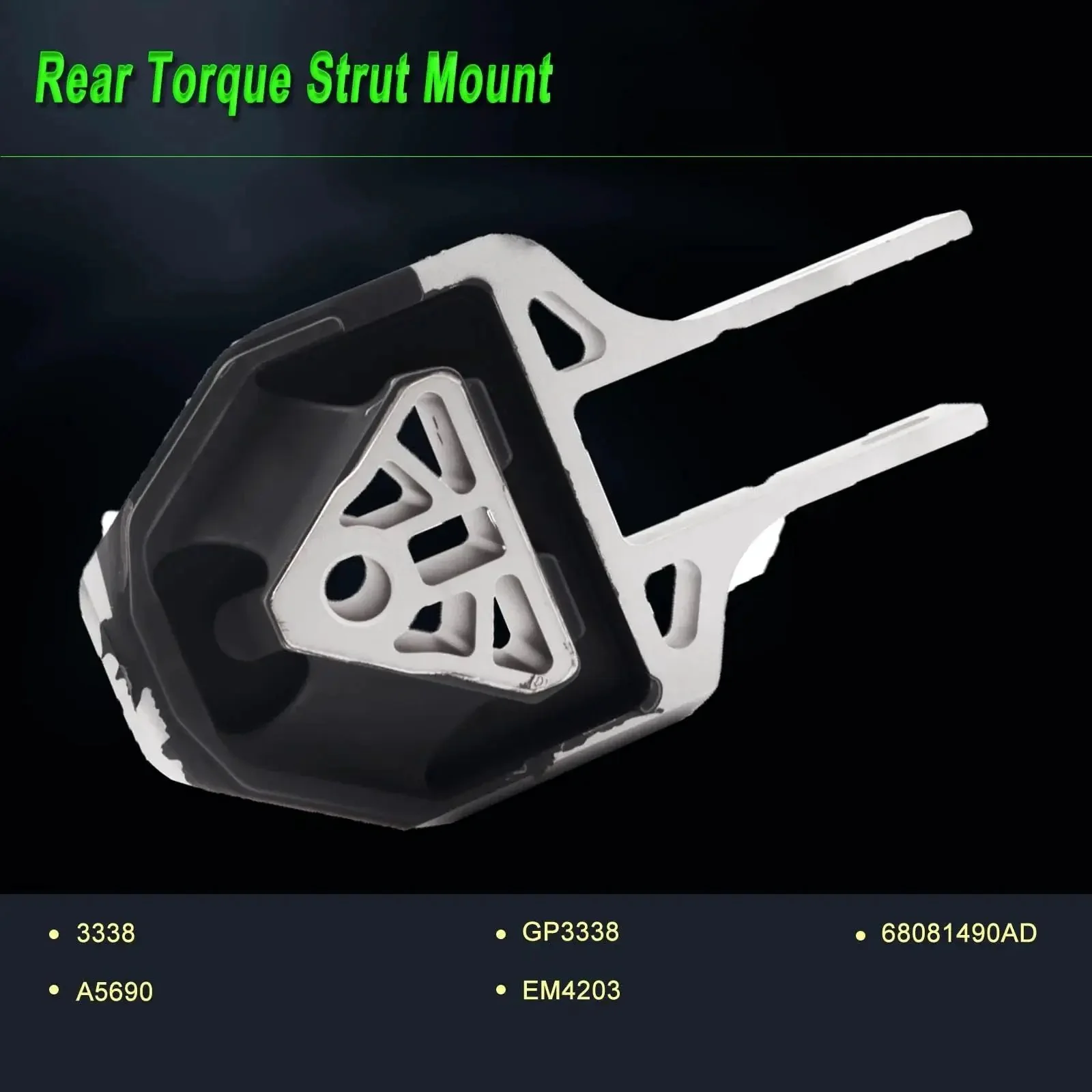 Engine Motor Mount Set For 2013 2014 2015 2016 Dodge Dart 2.0L 2.4L Replacement A5674 A5690 A5822 Includes Right Mount And Rear Torque Mount 3 Piece Kit Premium Ready To Install Direct Fit Durable Replacement Part - Image 3