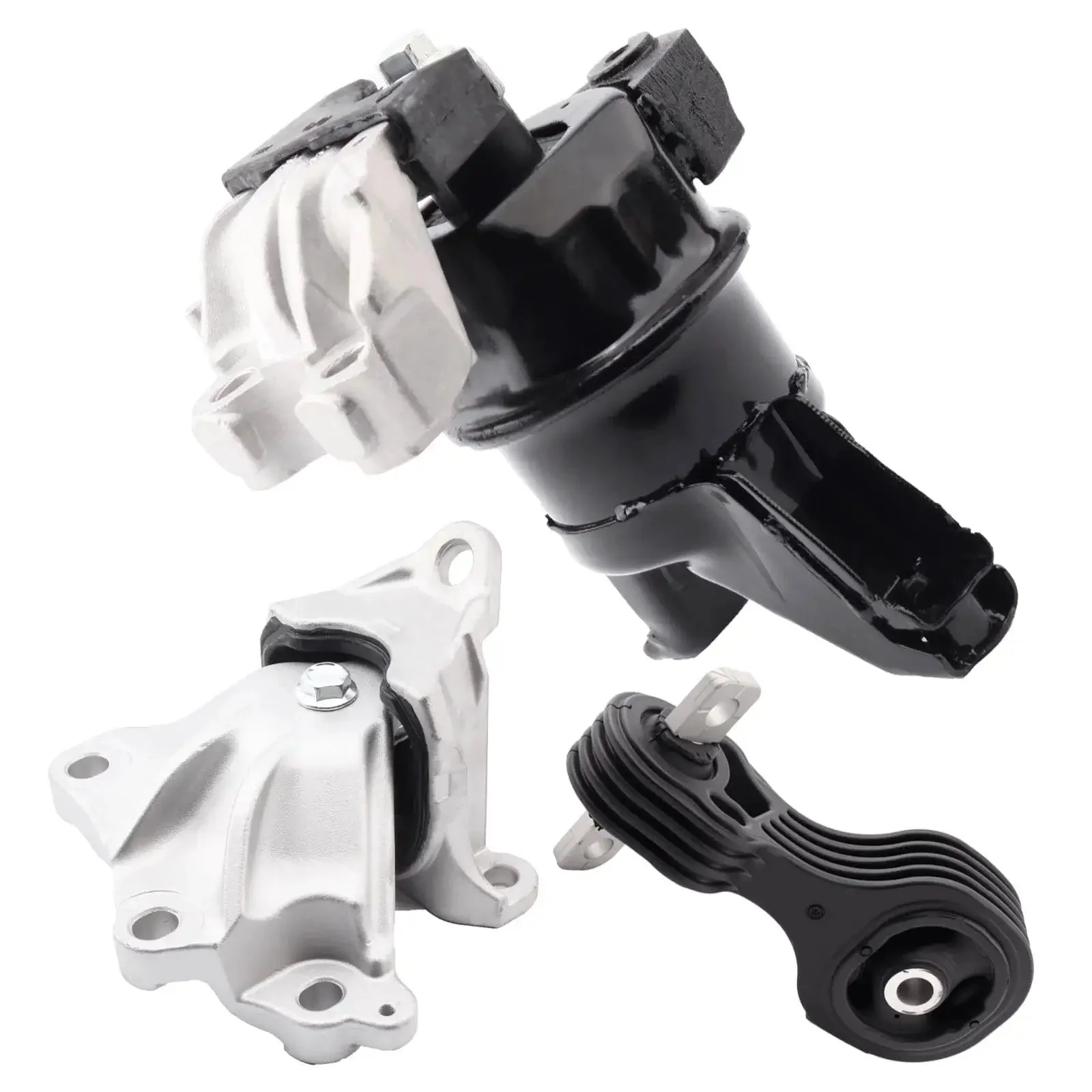 Engine Motor Mount Set For Honda Civic 2012 2013 2014 2015 1.8L Front Motor Mount And Rear Torque Strut Mount Plus Center Transmission Mount 3 Piece Replacement Kit For Smoother Ride And Reduced Vibration