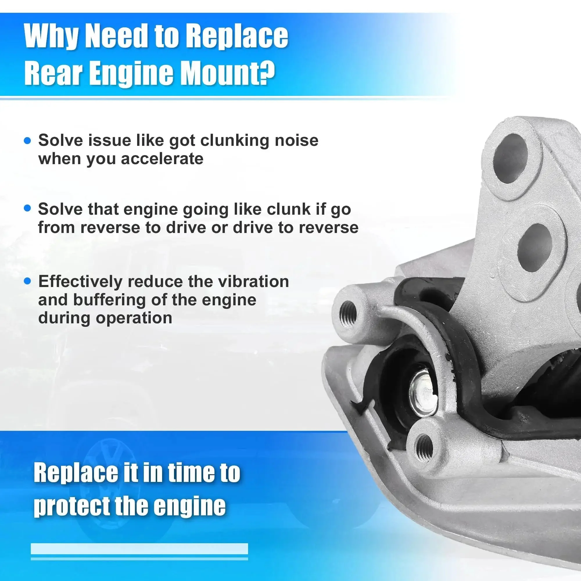 Engine Mount For Honda Civic 2006 To 2011 50850-SNA-A81 Transmission Mount, No More Clunking Noise And Engine Vibration, Durable Metal Body, Easy Install, One Piece Replacement - Image 3