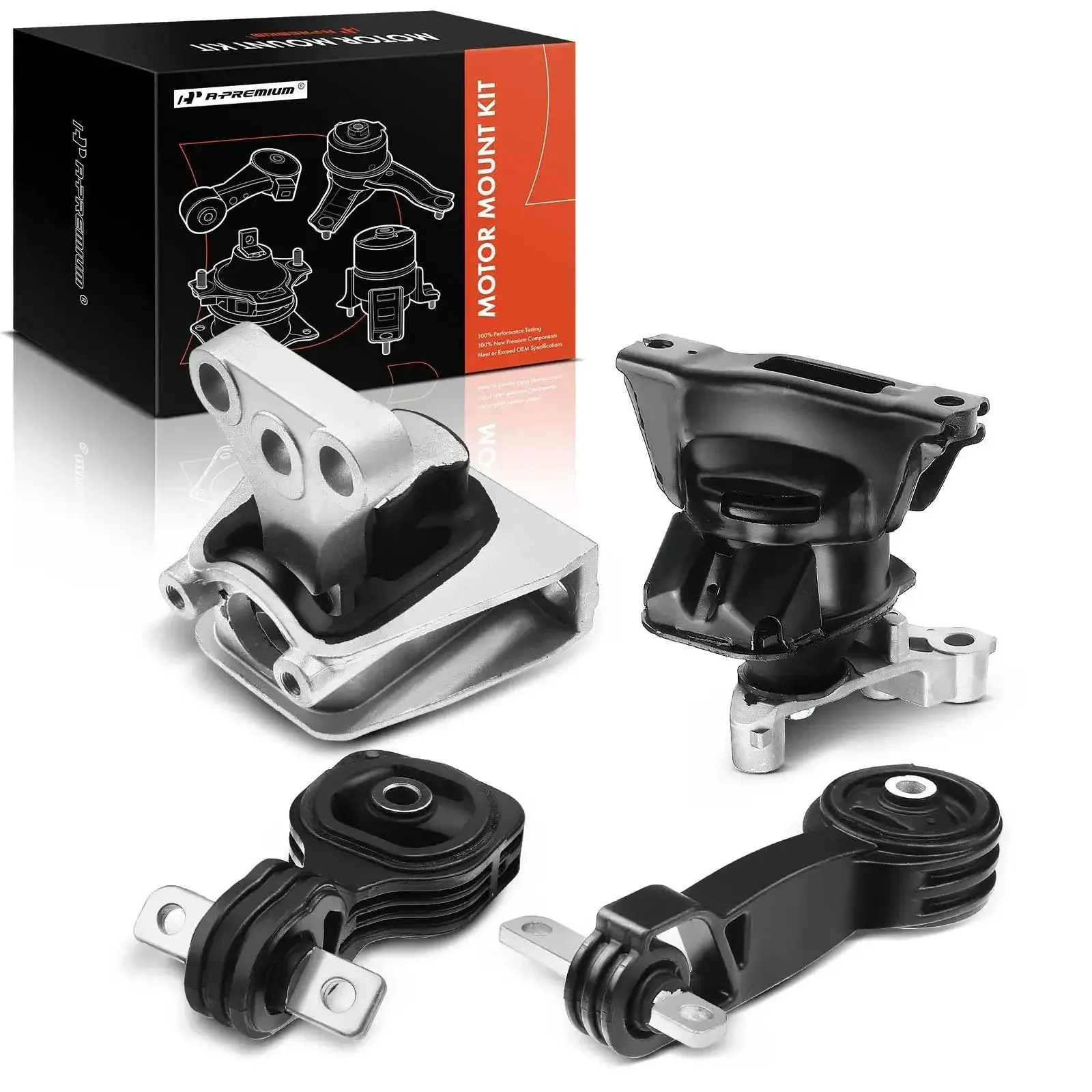 Engine Mount Set For Honda Civic 2006 To 2011 L4 1.8L Automatic Transmission Coupe And Sedan 4 Piece Includes Engine Mounts Transmission Mounts And Torque Strut Mounts For Smoother Quieter Ride