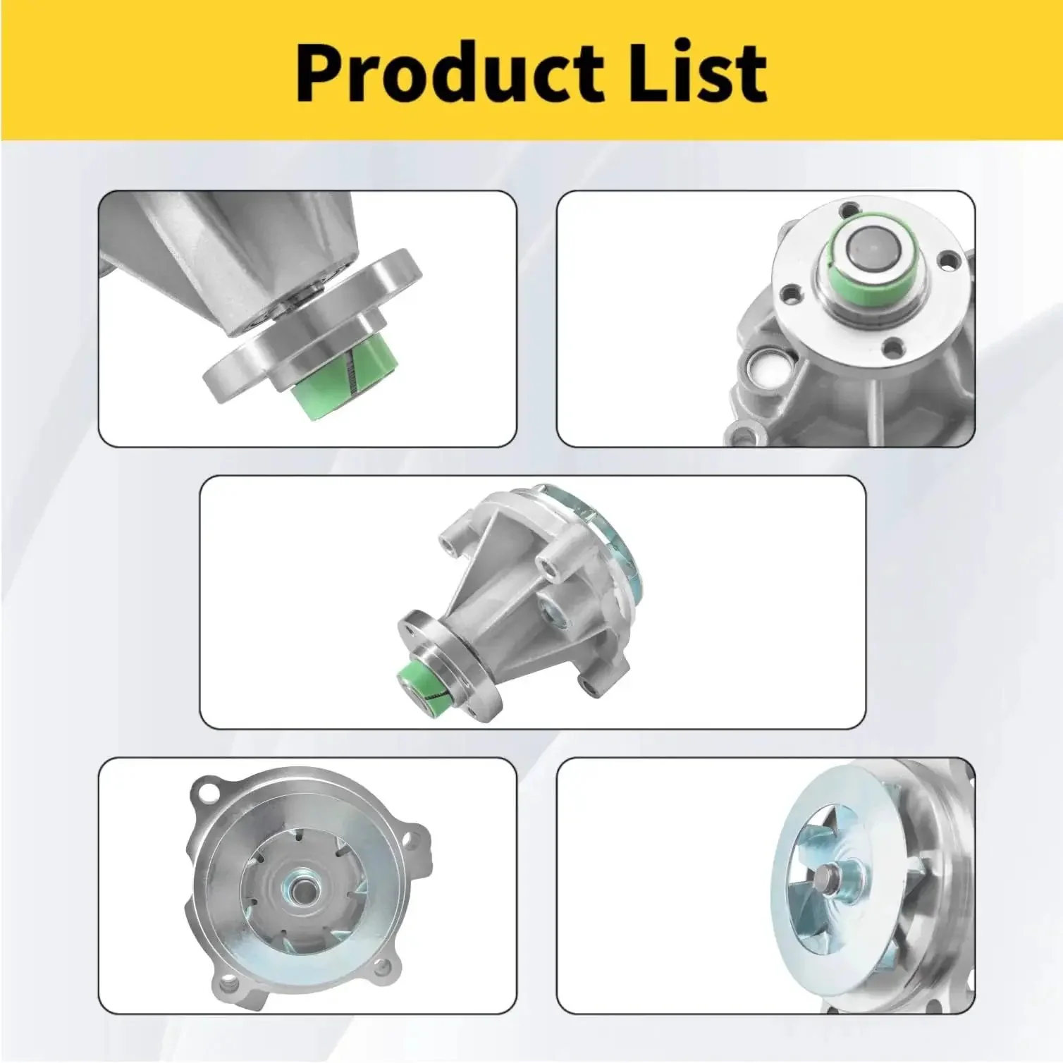 Engine Water Pump Replacement For Ford E Series E150 E250 E350 E450 F150 F250 Expedition Explorer Econoline Lincoln Aviator Mercury Mountaineer With 4.6L V8 Or 5.4L V8 Engine - Image 5