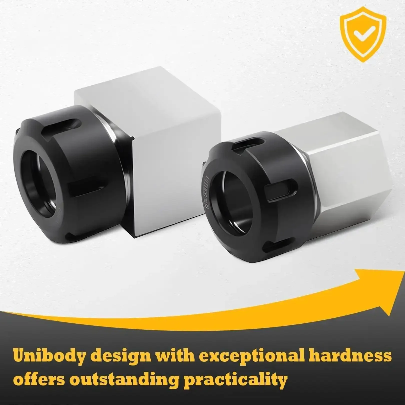 ER-32 Collet Block Set For CNC Machining, Square And Hex Workholding Blocks, High Precision Ground Flatness 0.2-0.3mm, Versatile For Parallel, Square Or Hex Shaping, Great For Precise Milling And Fixture Jobs - Image 6