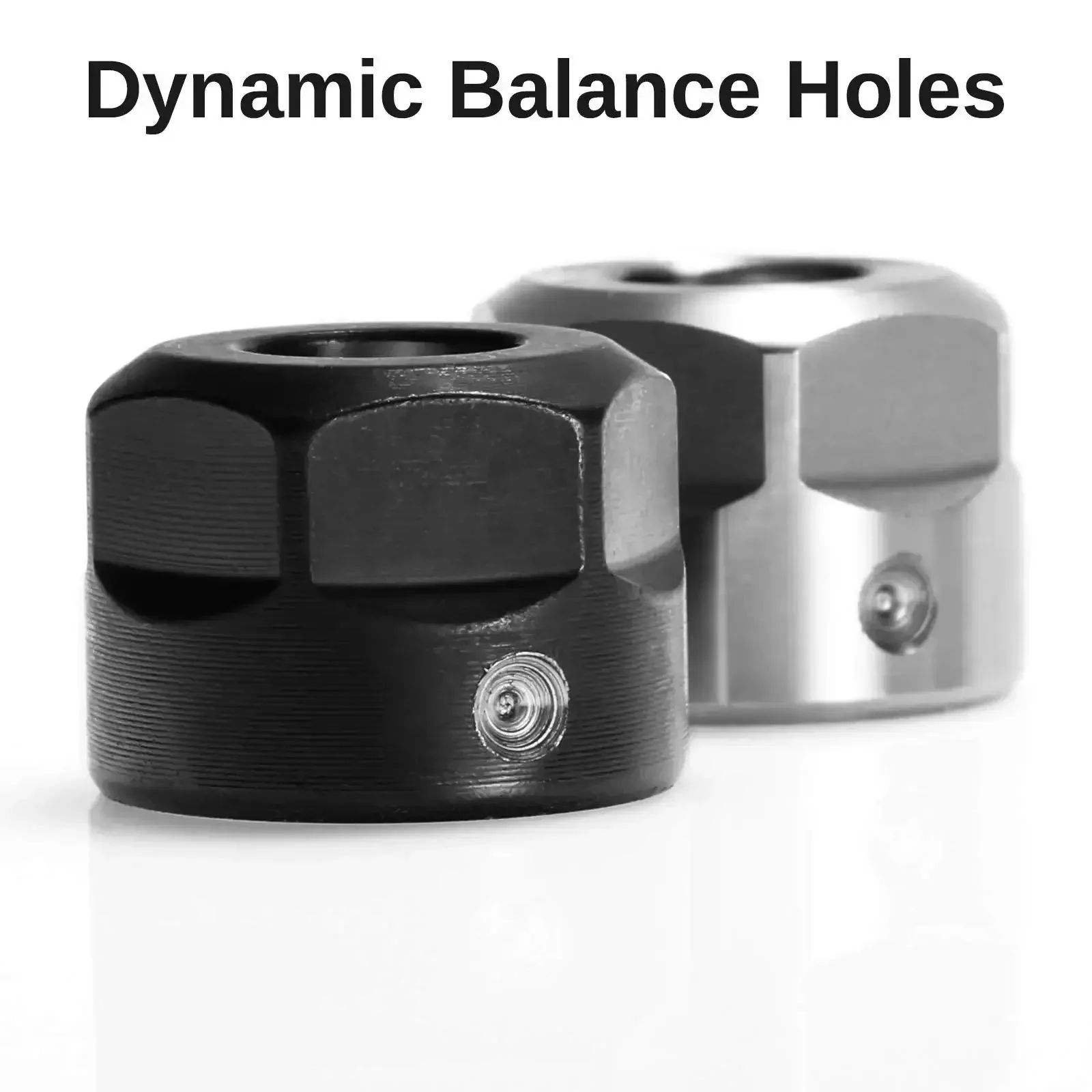 ER11-A Collet Clamping Nut Set With Dynamic Balance Holes For CNC Milling Lathe Holders Four Pack Alloy And Hardened Steel QuickChange Nuts Ready To Go For Multiple Collets - Image 7