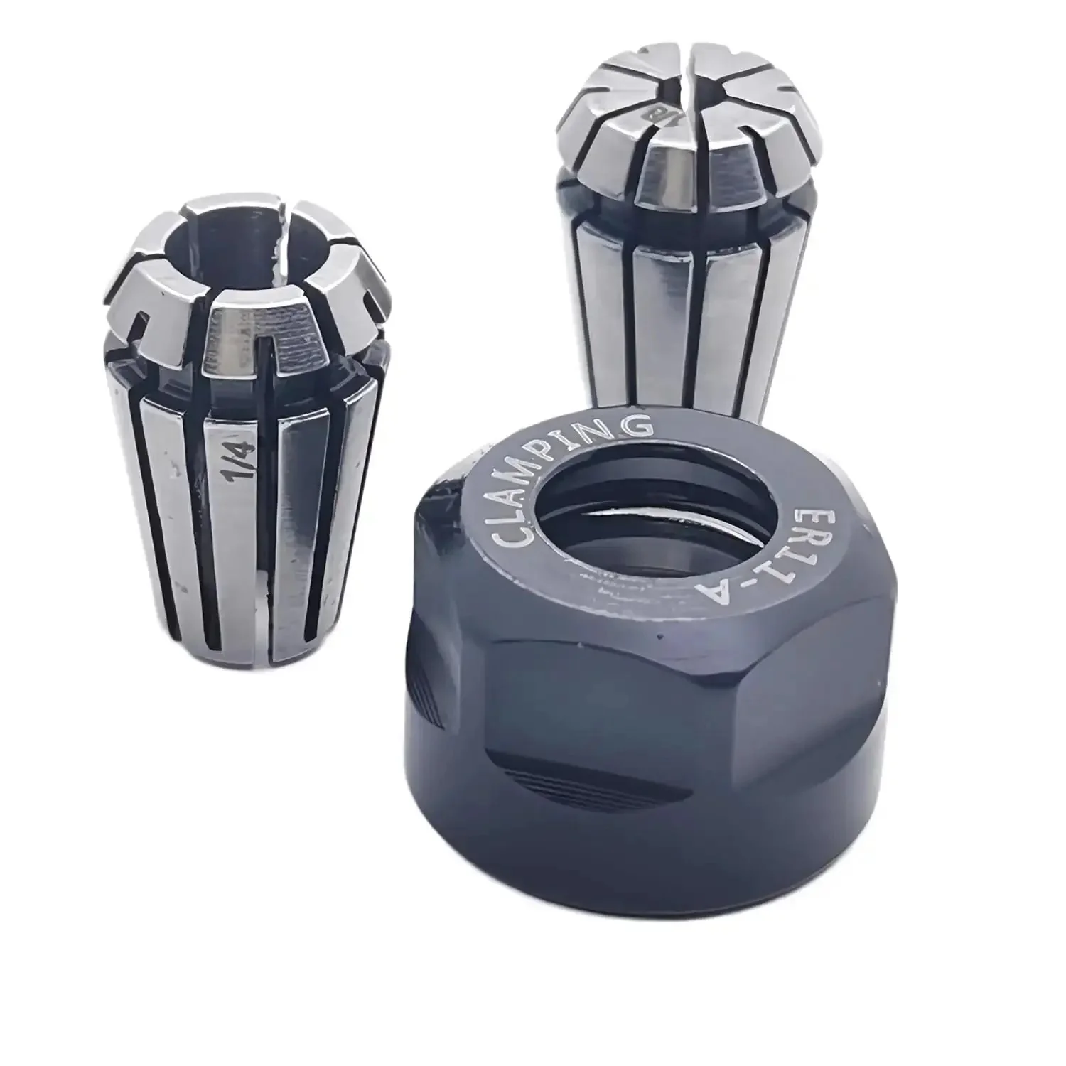 ER11 Collet Nut Set For CNC Lathe And Milling Machines, High Precision One Eighth Inch And One Quarter Inch Collets, Made From 65Mn Spring Steel, Quenched And Hardened, Tight Clamping For Clean Engraving And Smooth Milling - Image 8