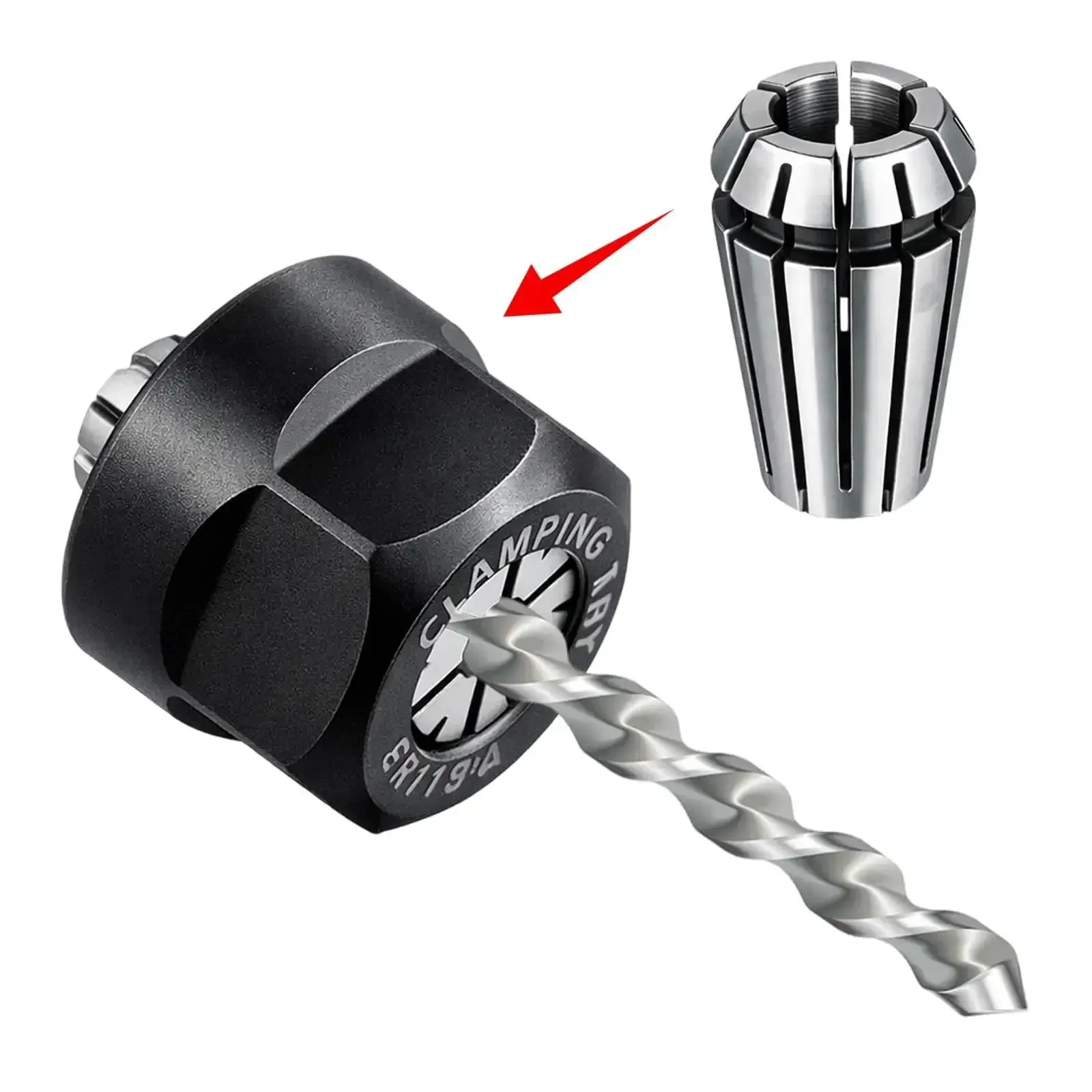 ER11 Collet Set High Precision CNC Engraving Milling Lathe Tools Included 1/8 Inch Chuck 1/4 Inch Chuck With Clamping Nut Pro Grade CNC Accessories For Milling Machine - Image 3
