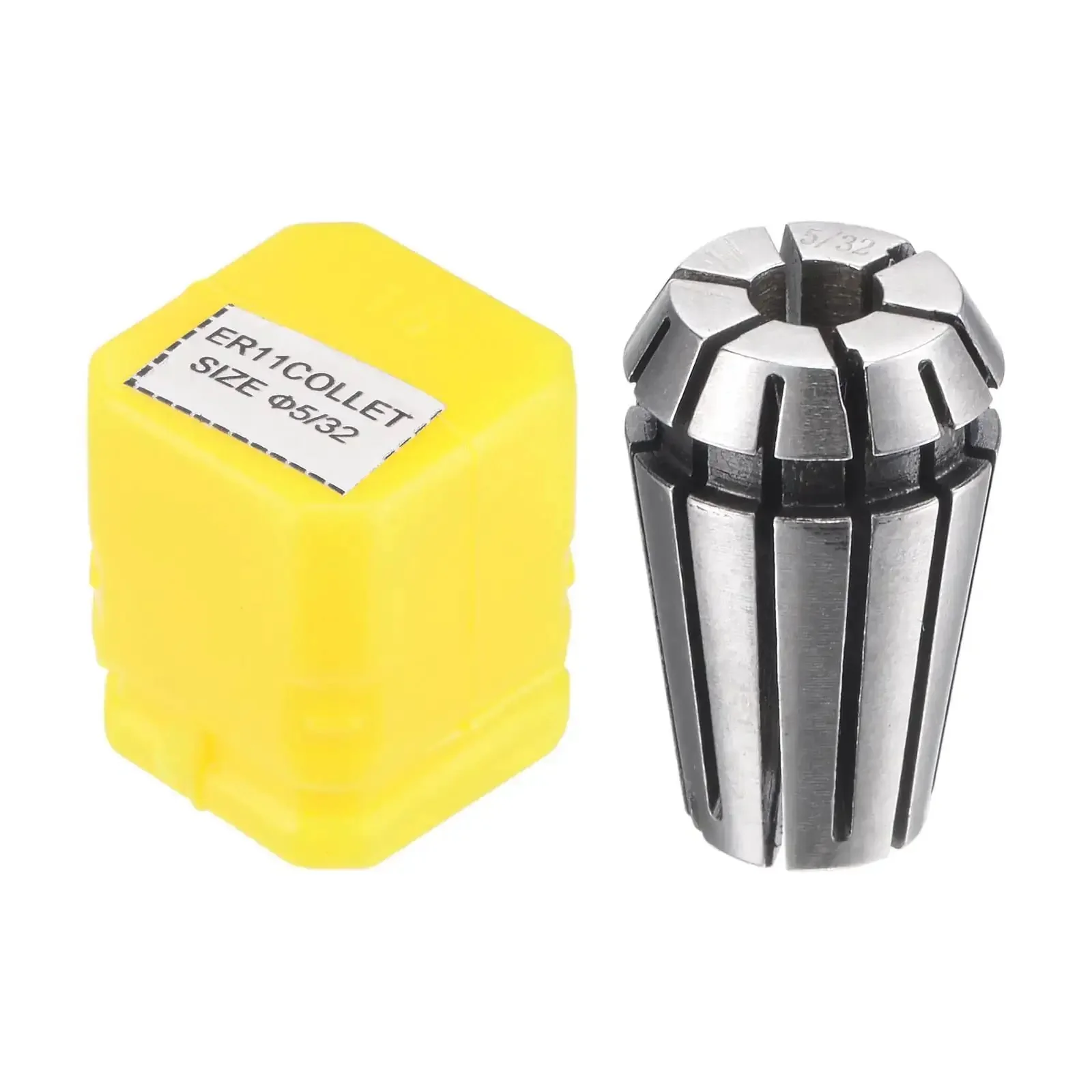 ER11 Spring Collet For CNC Milling And Engraving Machines, 5/32 Inch Clamp Diameter, 40Cr Steel, High Precision 0.015mm, Pro Grade For Milling, Lathe Work, Machining Centers And Engraving Projects