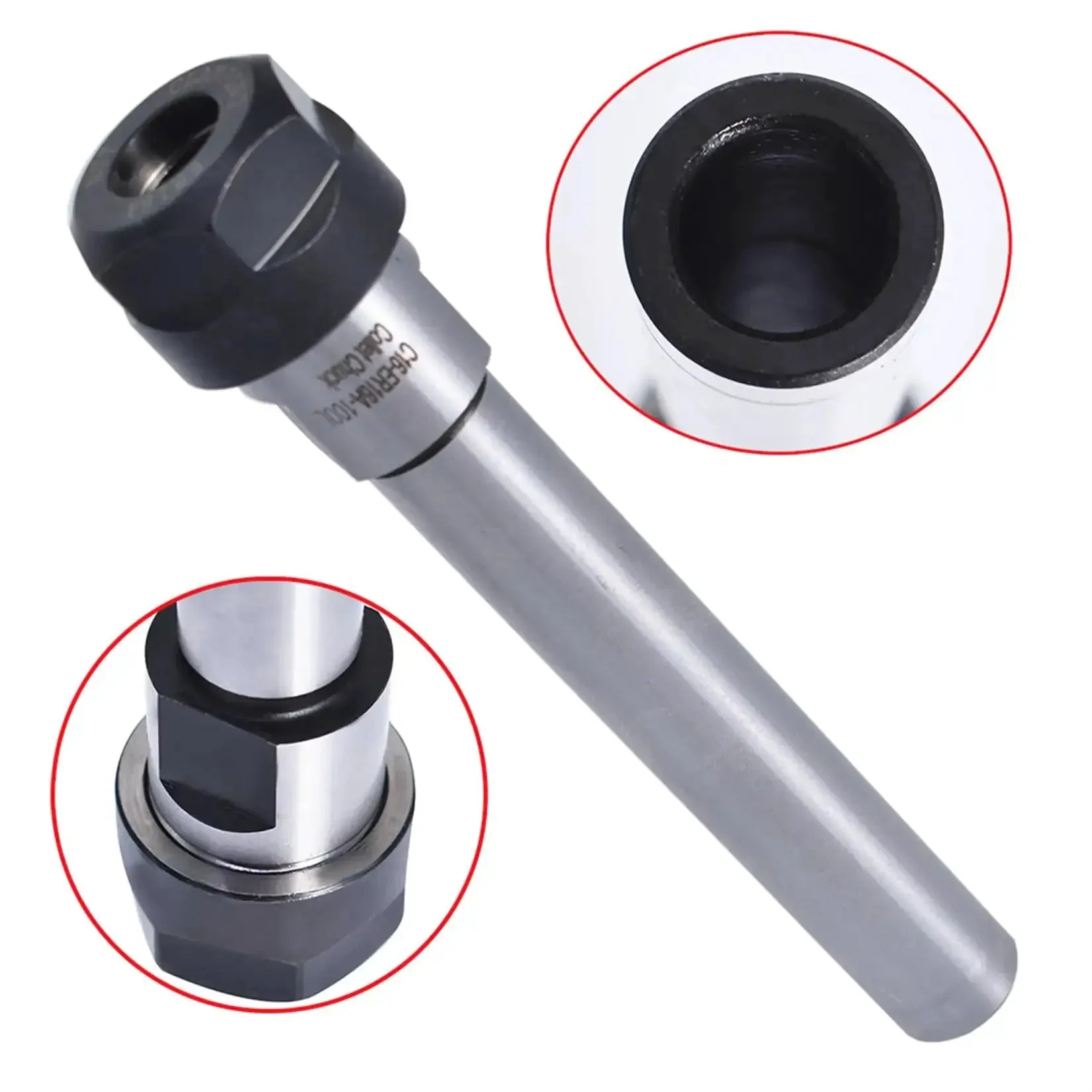 ER16 100L Straight Shank Tool Holder Collet Chuck For CNC Lathe Milling 16mm Shank, 0.01mm Runout Tolerances, High Grade Carbon Steel, HRC46-50, Built To Last, Precision Tool Holder For CNC Machining - Image 4
