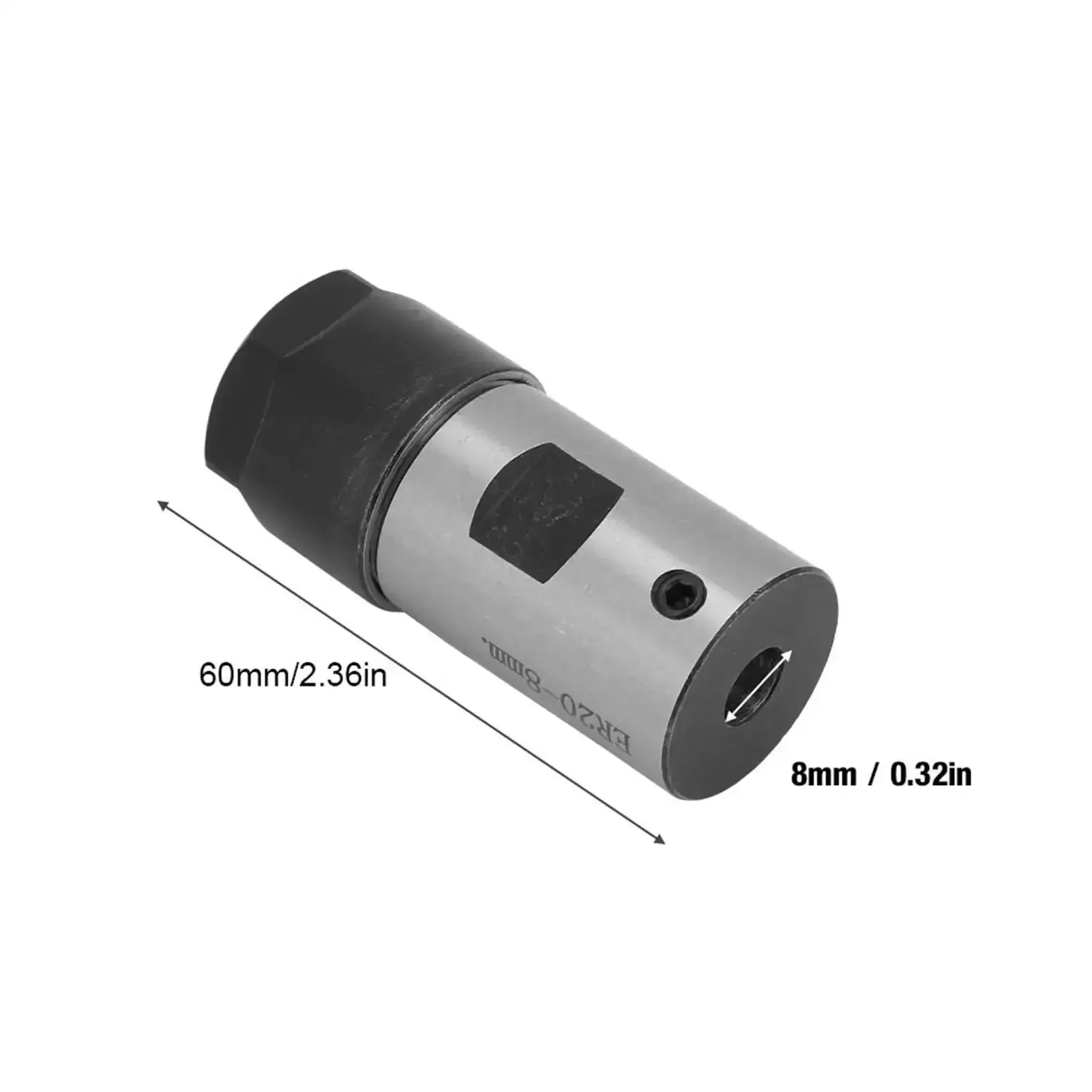 ER20 Collet Holder Spindle Bar For CNC Milling And Boring 8mm Shank Motor Shaft Clamping Tool Bar Workhorse Milling Bar For Drilling Tapping Grinding Heavy Duty Build Premium Strength - Image 8