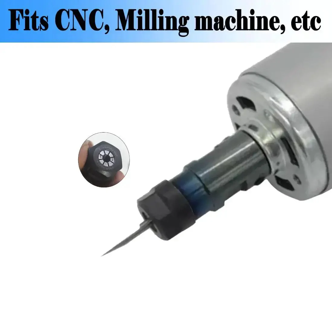 ER20 Collet Nut Set For CNC Milling And Lathe Tools Pro Grade Includes One Eighth Inch One Quarter Inch And One Half Inch Collets With ER20 Clamping Nuts High Precision 65Mn Spring Steel Tight Hold And Smooth Cutting Performance - Image 3