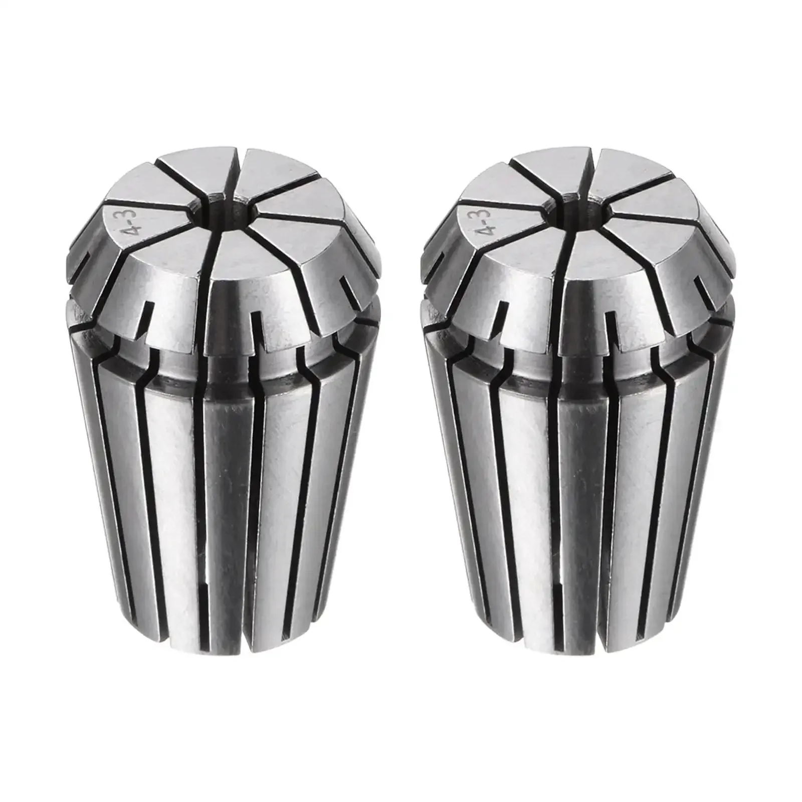 ER20 Spring Collet Chuck 4mm Clamping Diameter, 0.015mm Ultra Precision Tolerance, 40Cr Steel Construction for Durability, Ideal for CNC Engraving, Milling and Lathe Work, High Quality Tooling Set, 2 Pcs