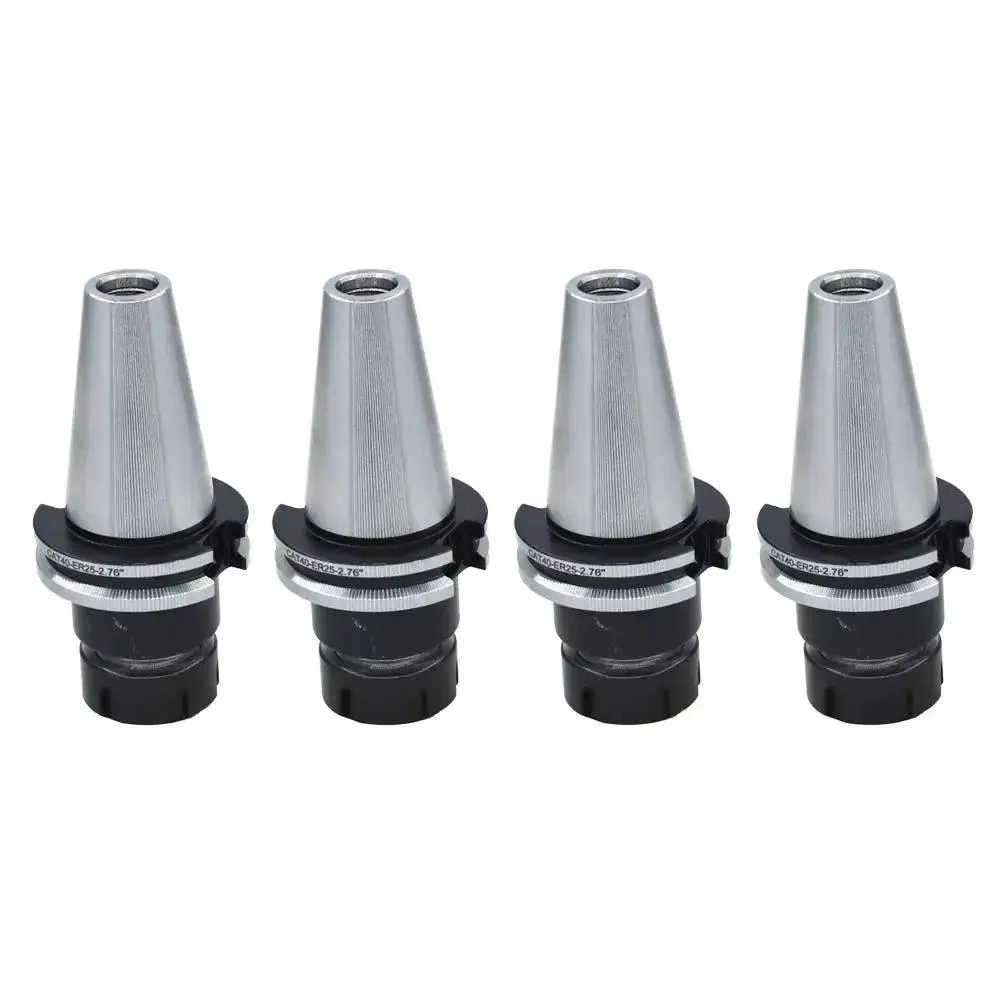 ER25 Collet Chuck Tool Holder Set For CNC Milling And Engraving Machines Four Piece Mill Holder With 70mm Projection Length High Precision 0.0001 To 0.0002 Inch Tolerance Fits Drilling Machines Milling Machines And Lathes - Image 3