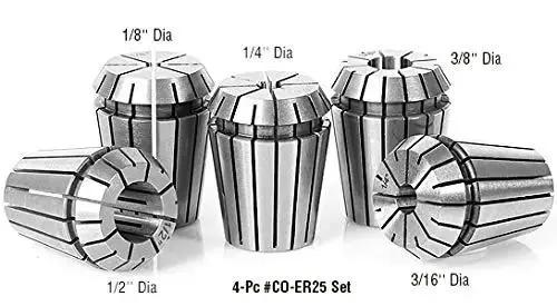 ER25 Spring Collet CNC Router Tool Holder 3/8 Inch Diameter Industrial Grade CO-287 For Rock Solid Spindle Grip And Vibe Free High Precision Machining Accessory - Image 3
