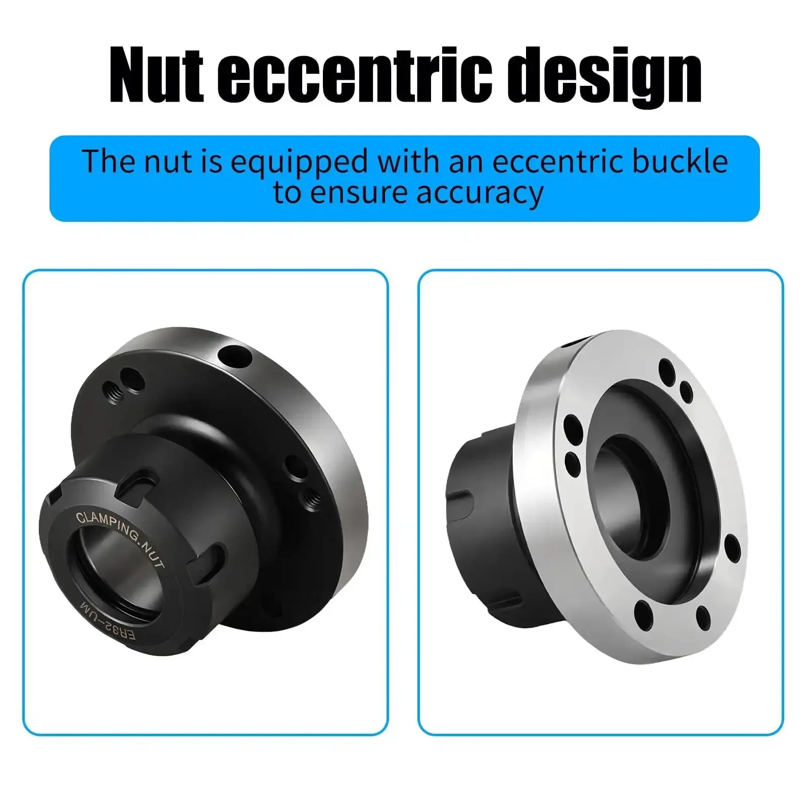 ER32 Collet Chuck 80mm Diameter 7 Hole Precision Lathe Tool For CNC Milling And Engraving Ultra Accurate 0.005mm Built To Last Beefy 40Cr Construction Stable And Smooth Performance For Your Pro Shop - Image 7