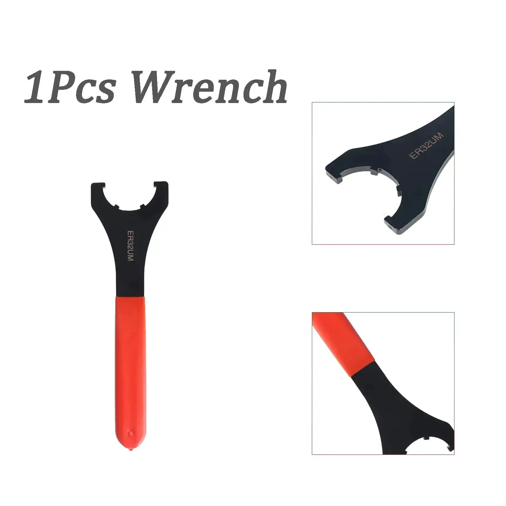 ER32 Collet Chuck Tool Holder for CNC Milling Lathe with Seven Sixteenth Inch Spindle Thread and 1 to 20 mm Clamp Range, Alloy Steel Build, Rock Solid Shop Ready, High Precision 0.0005 Inch Accuracy, Easy Operation, Fits 25 to 45 Spanner Wrench - Image 5