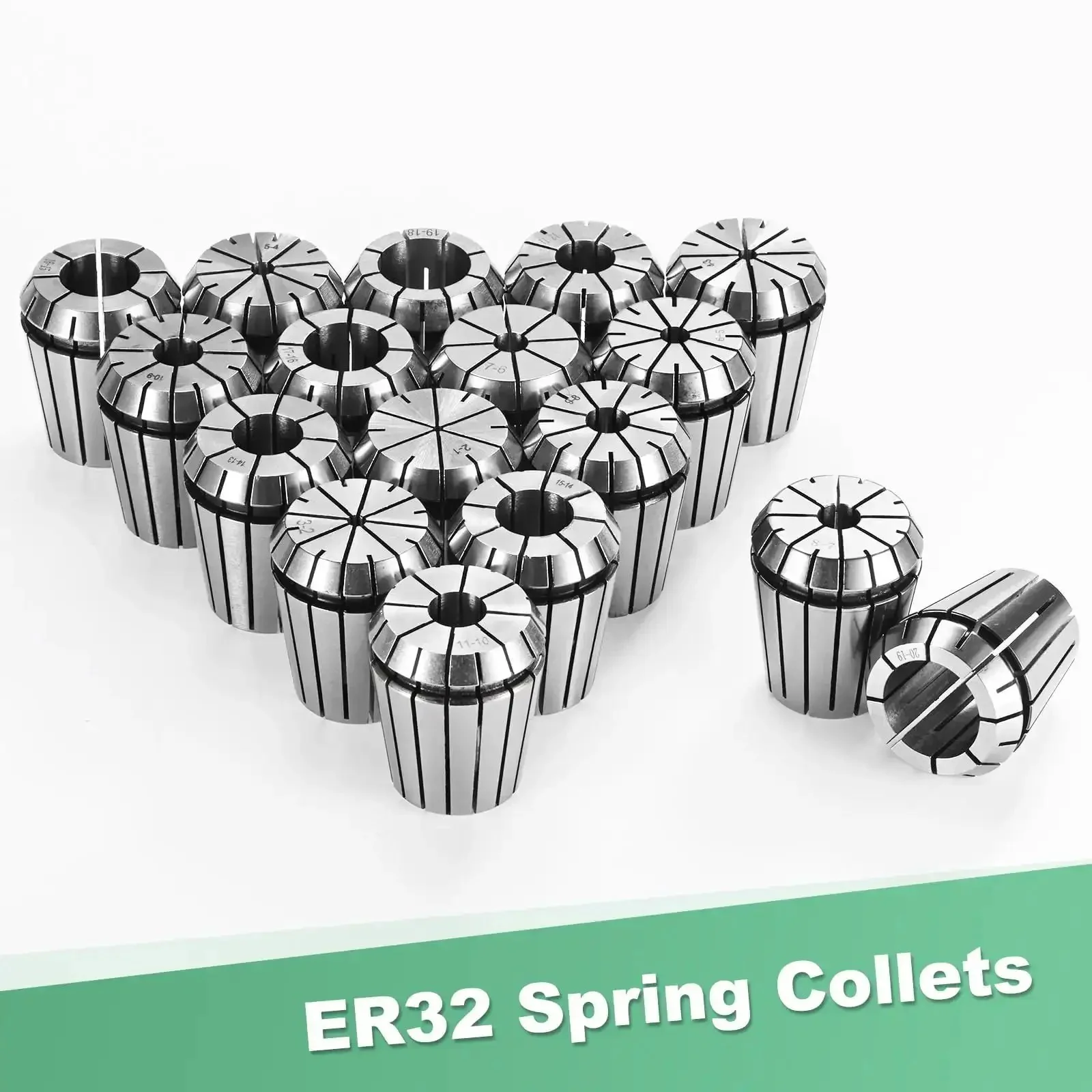 ER32 Spring Collet Chuck 12mm Clamping Diameter For CNC Milling Drilling Engraving Lathe Tools Premium 40Cr Steel High Speed Versatile Tool Holder For Machining Rock Solid Grip And Durable Accuracy - Image 3